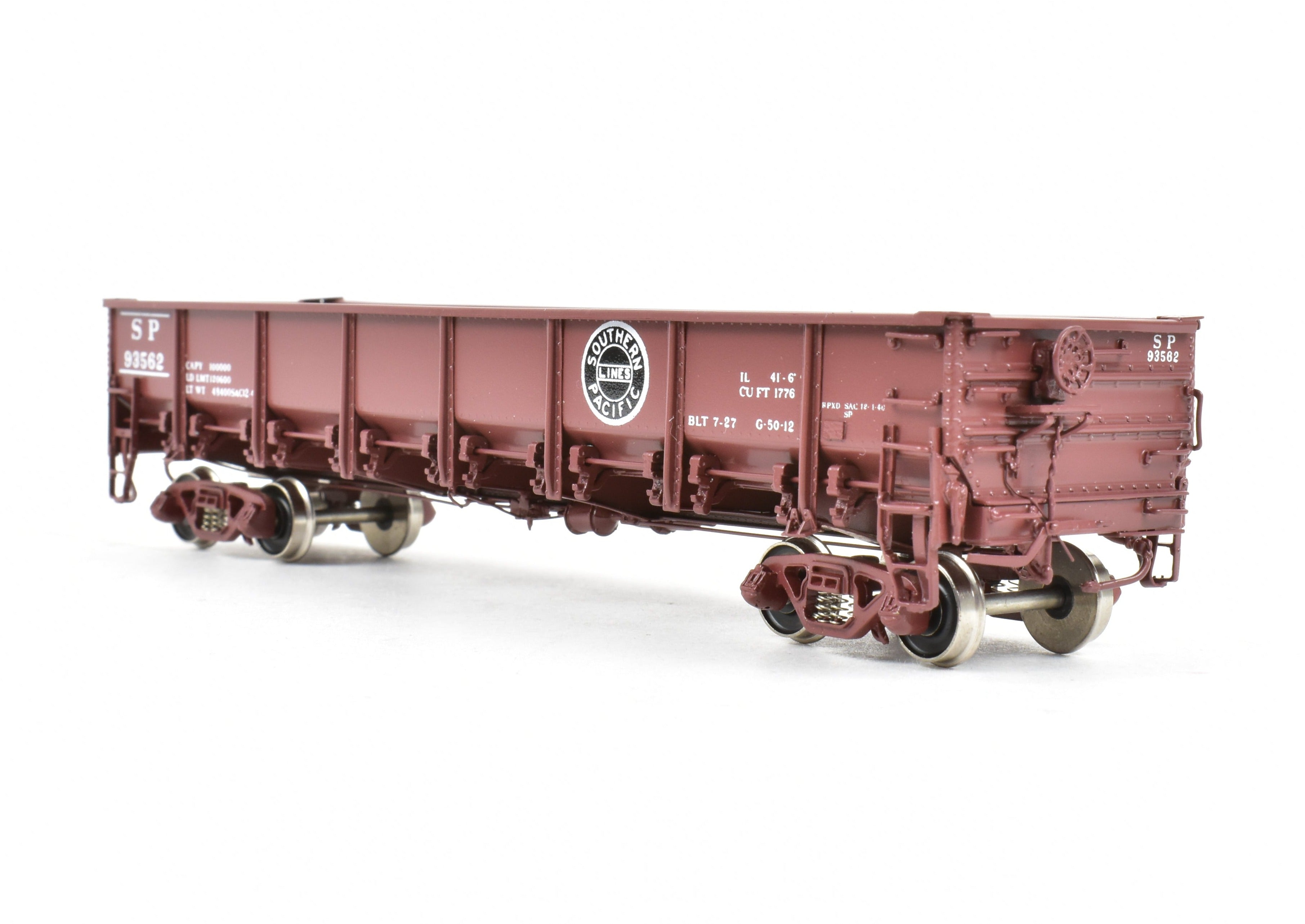1940s HO Brass Southern Pacific Class G50 - 12 Drop Bottom Gondola by Challenger Imports