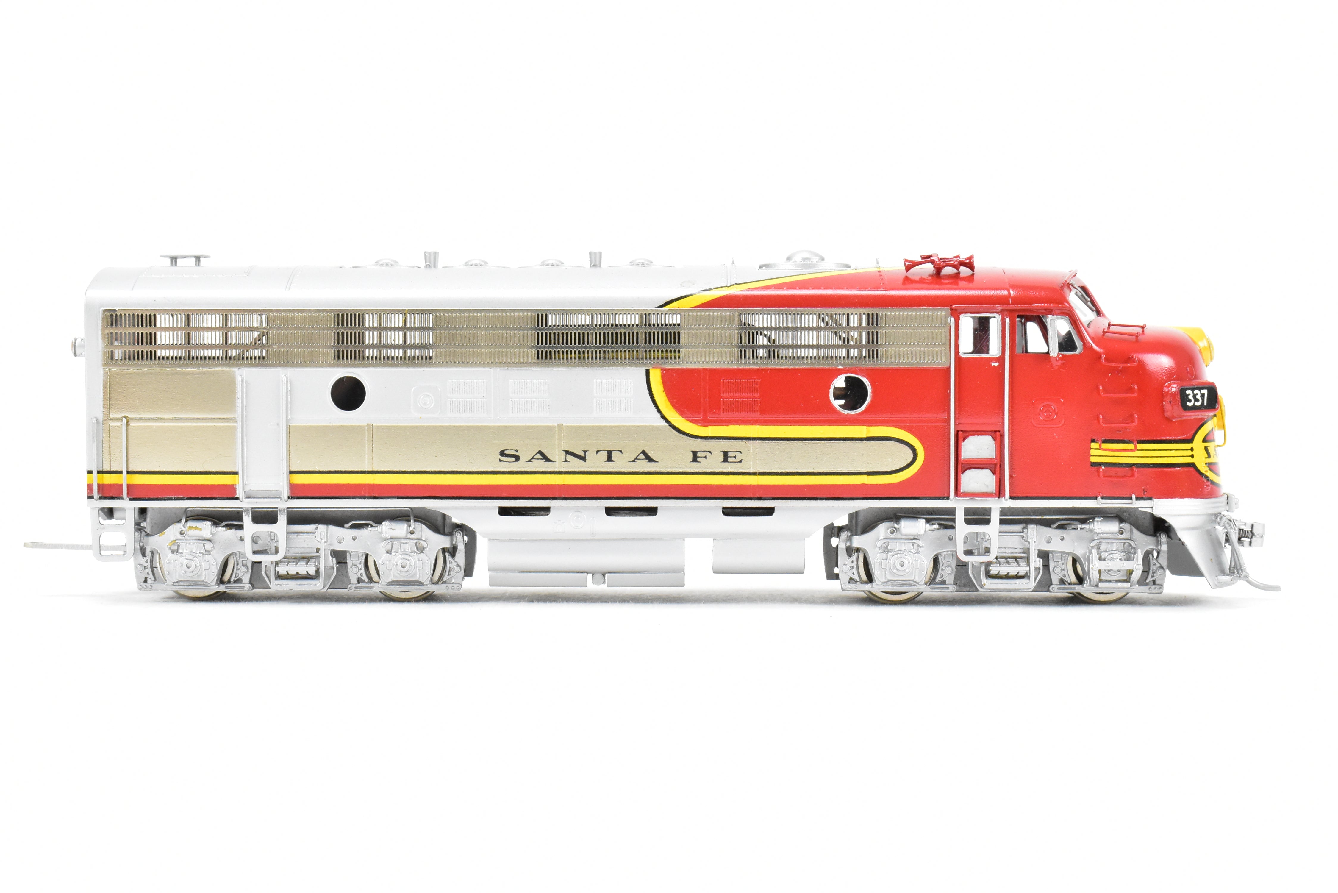 HO Brass Oriental Limited ATSF Santa Fe EMD F3A 1500 HP Phase IV Warbonnet #337 Pro-Painted