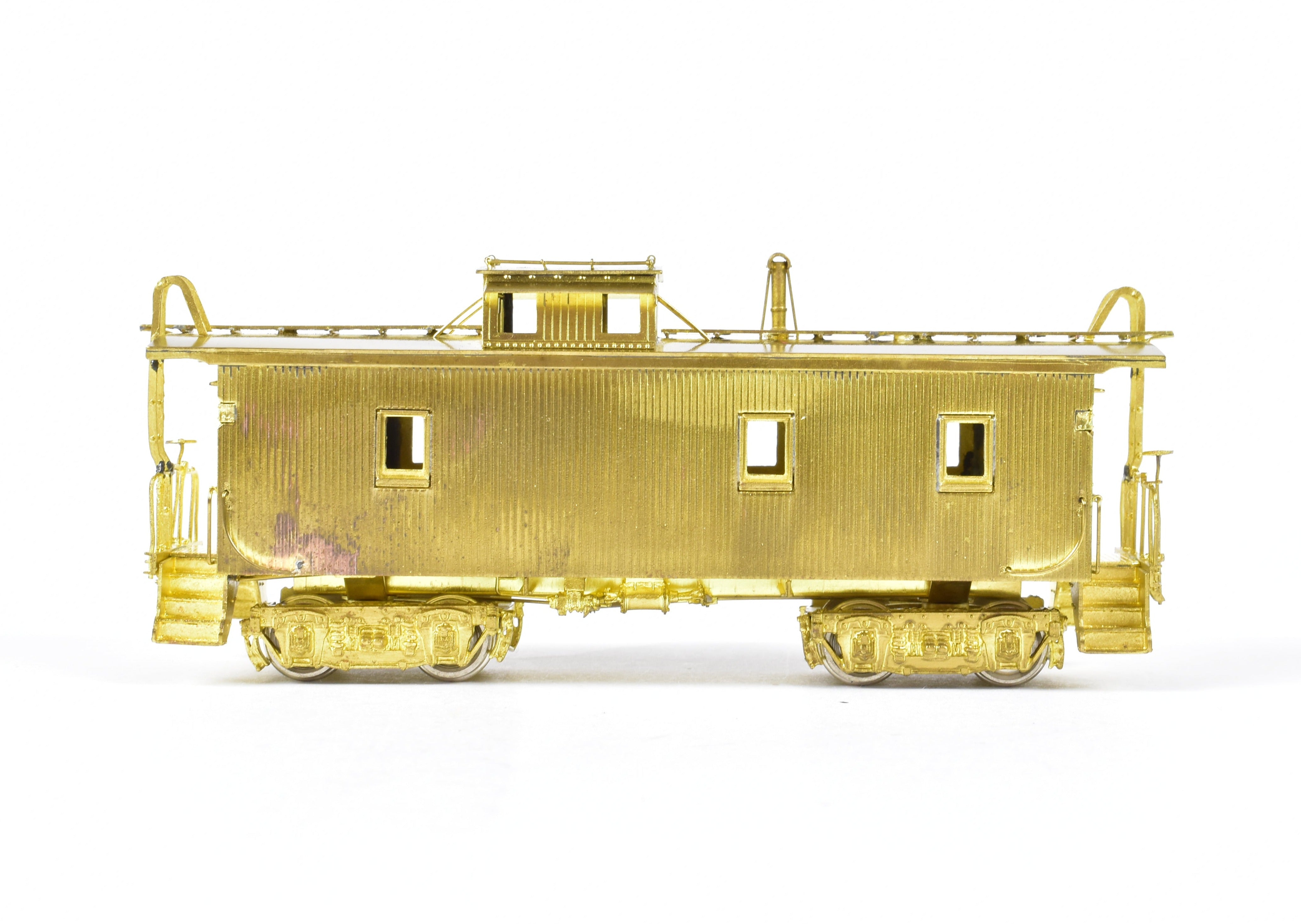 HO Scale Brass Union Pacific CA-1 Wood Caboose Model by OMI - Overland Models, Inc. with Original Ends and Wood Beam Trucks
