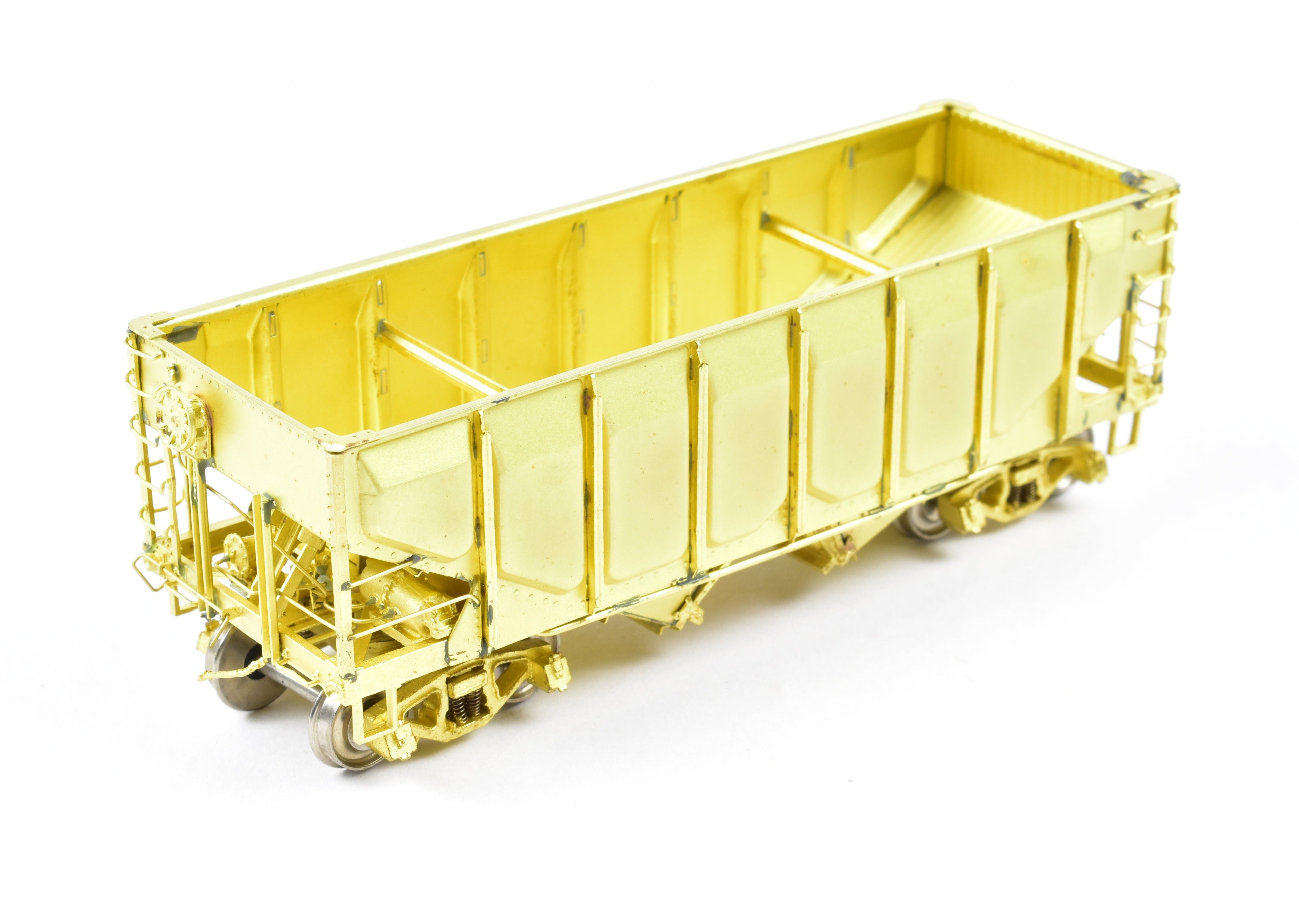 AWE Enterprises HO Brass 2-Bay Open Hopper with Frisco Panel Side