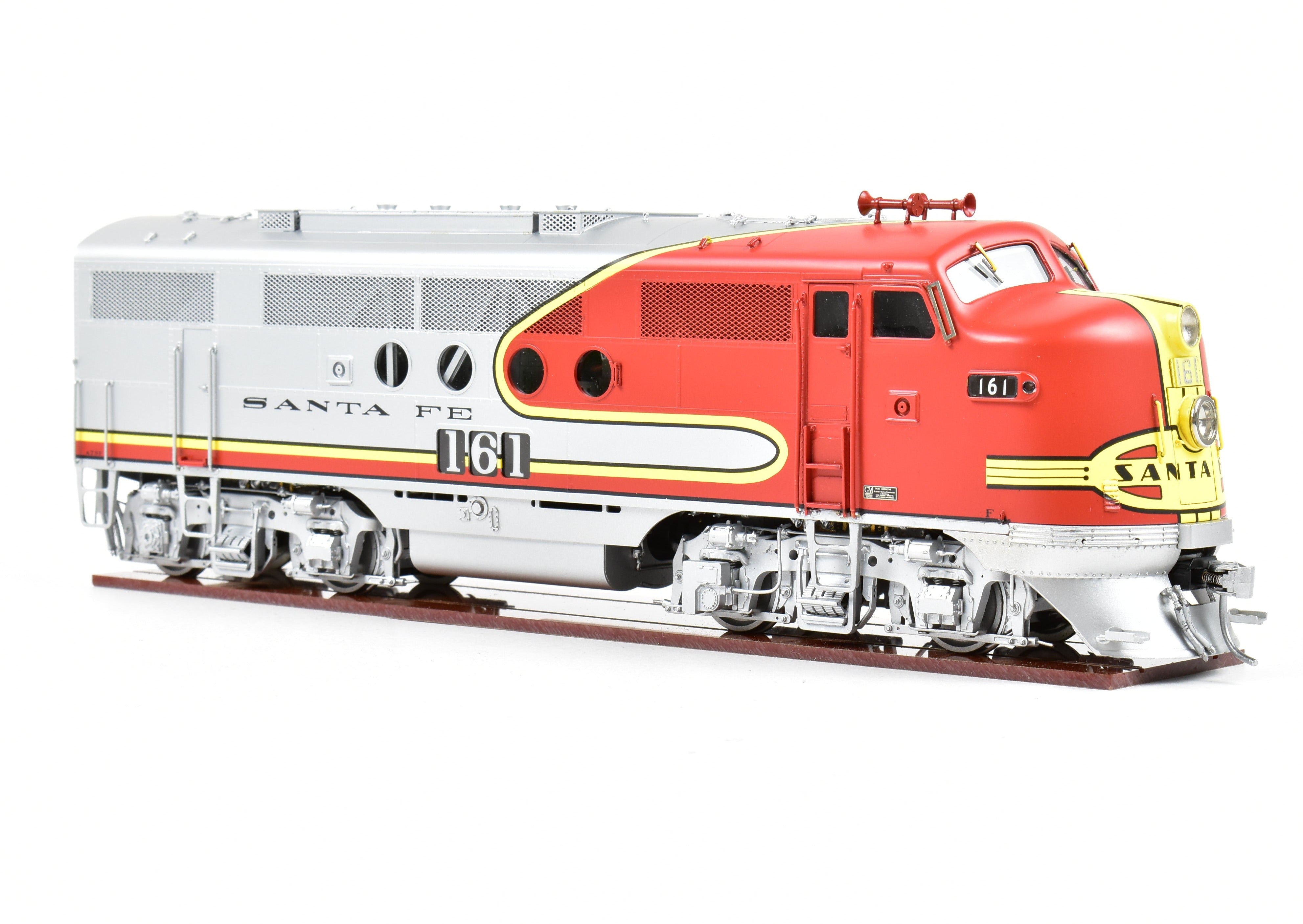 O Scale Imported Brass Key Model Imports AT&SF - Santa Fe EMD FT A-B Set with Factory-Painted Warbonnet for Model Trains