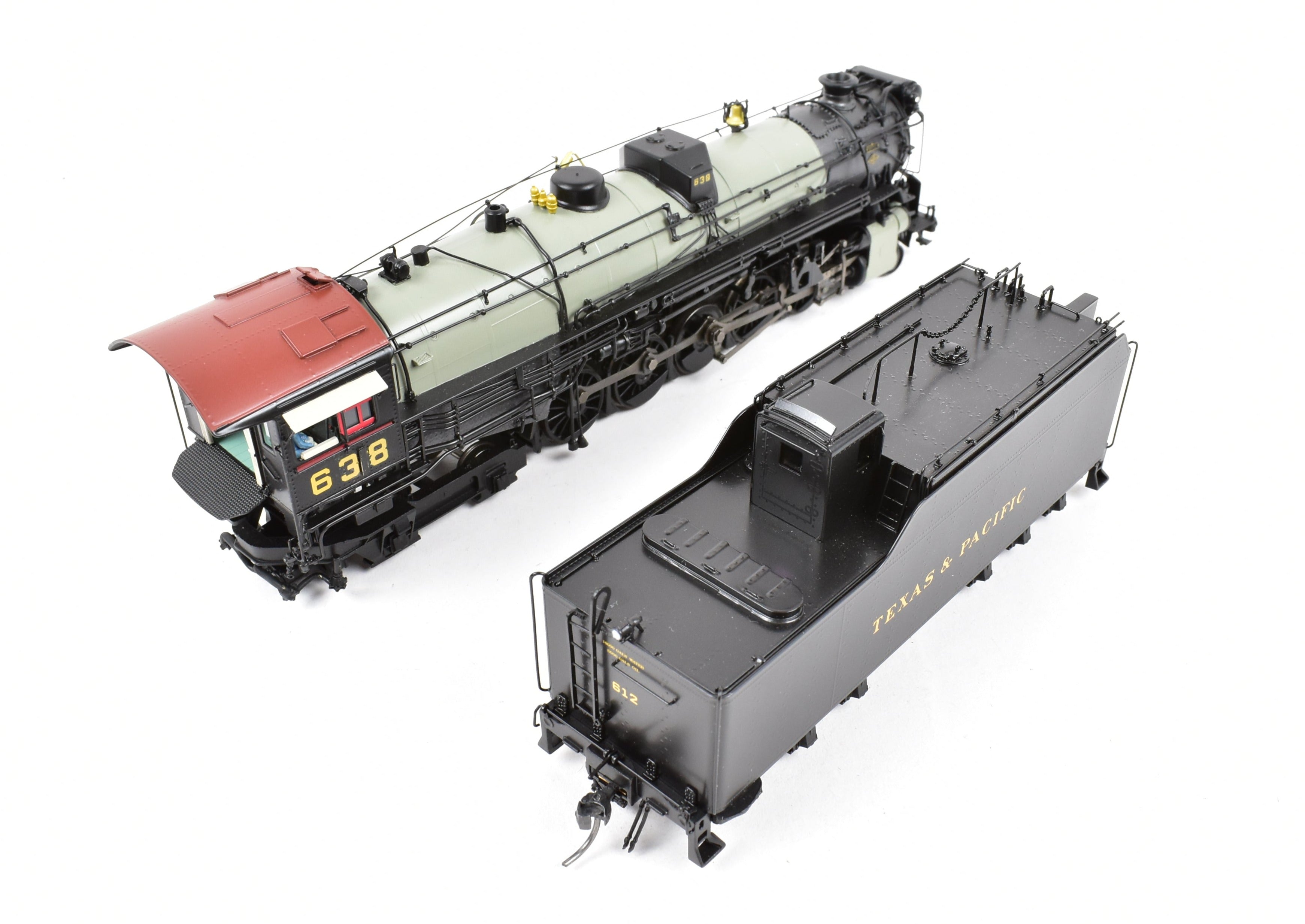 HO Scale Brass Hybrid BLI T&P 2-10-4 FP DCC & Sound Renumbered #638