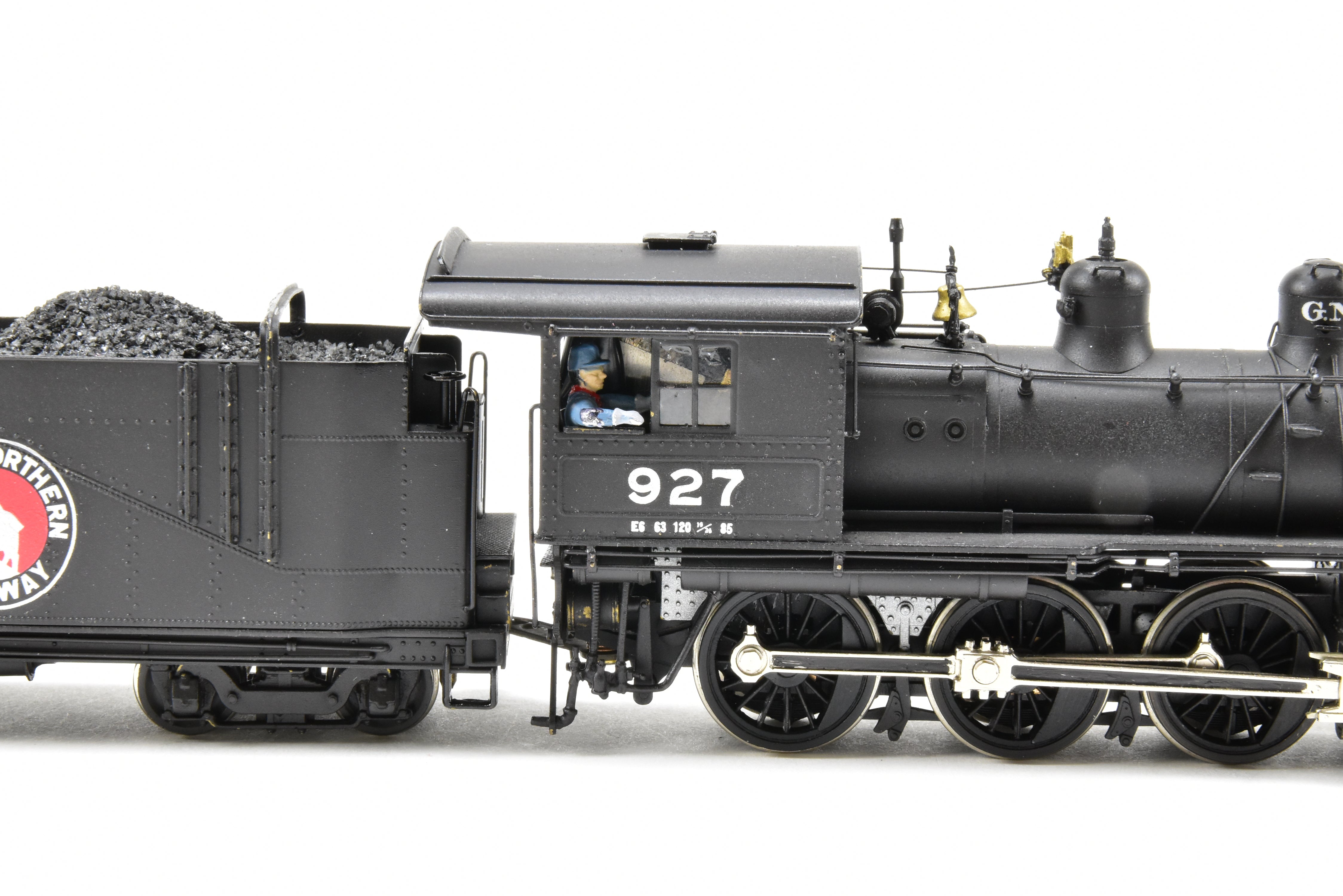 High - Quality HO Scale Brass Pacific Fast Mail (PFM) United Great Northern E - 6 4 - 6 - 0 Ten Wheeler Professionally Painted Model Locomotive #927