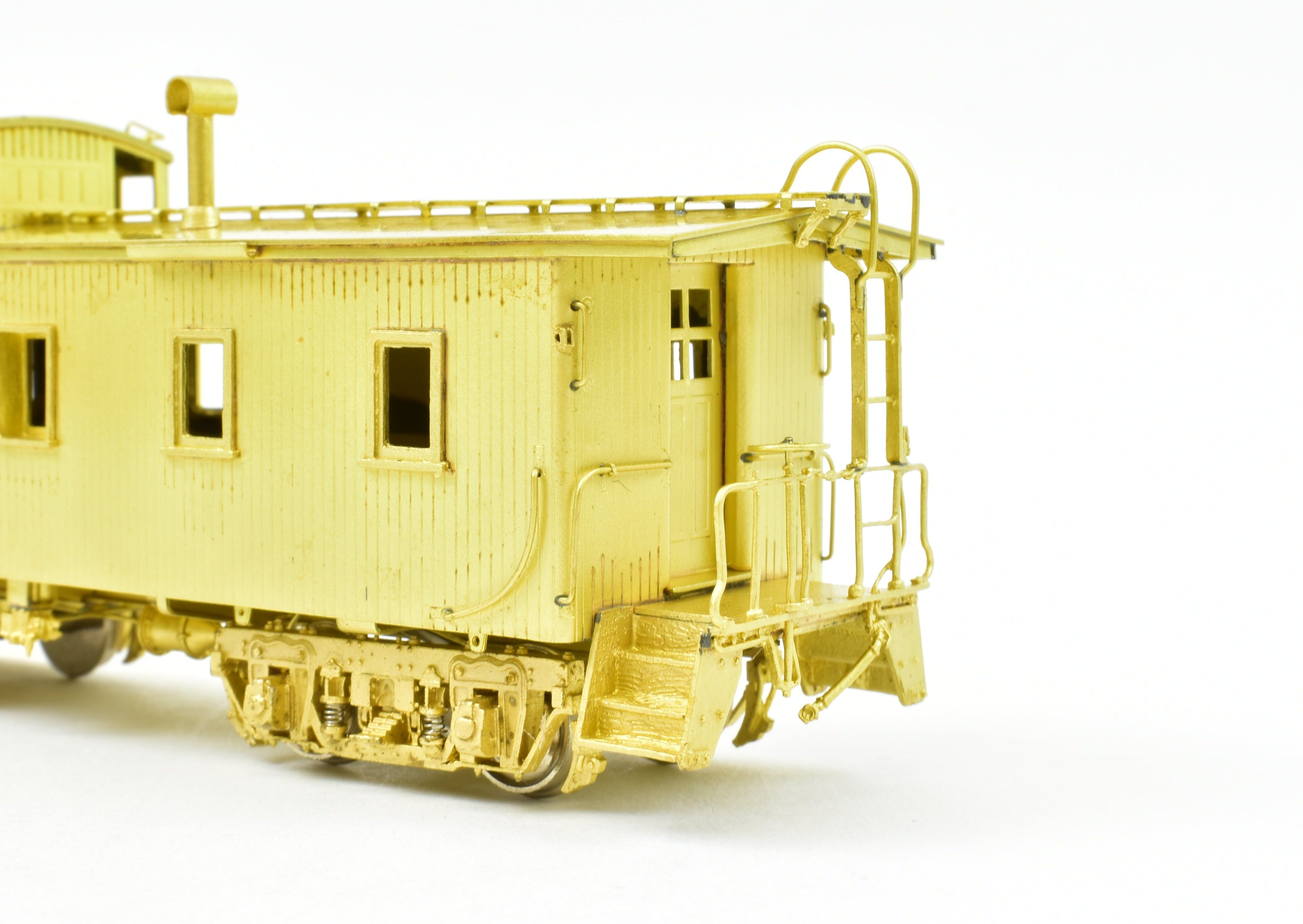 HO Brass OMI C&NW Wood Caboose End Windows Only, Minor Box Wear