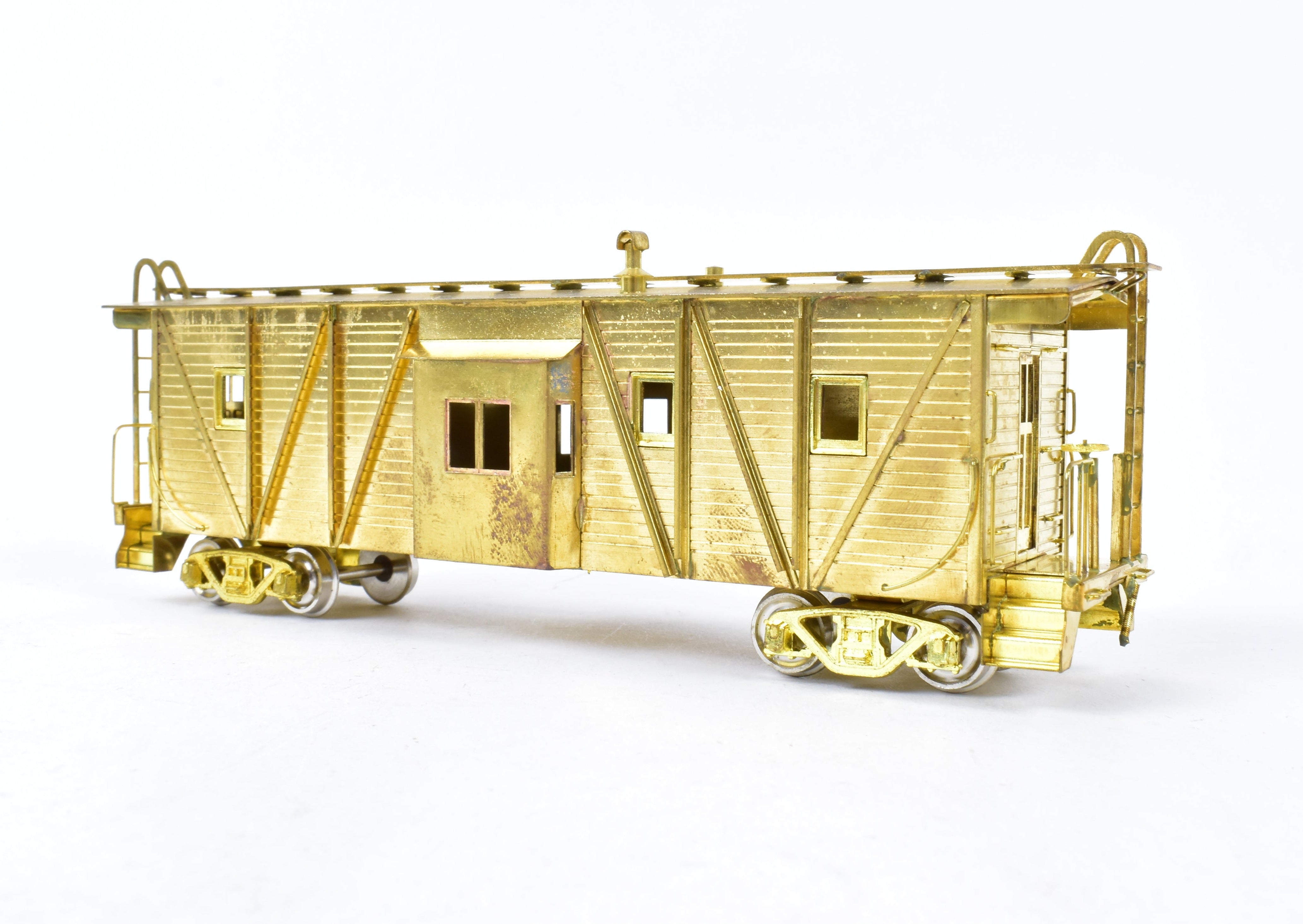 HO Scale Brass Balboa Western Pacific Bay Window Caboose with Spares