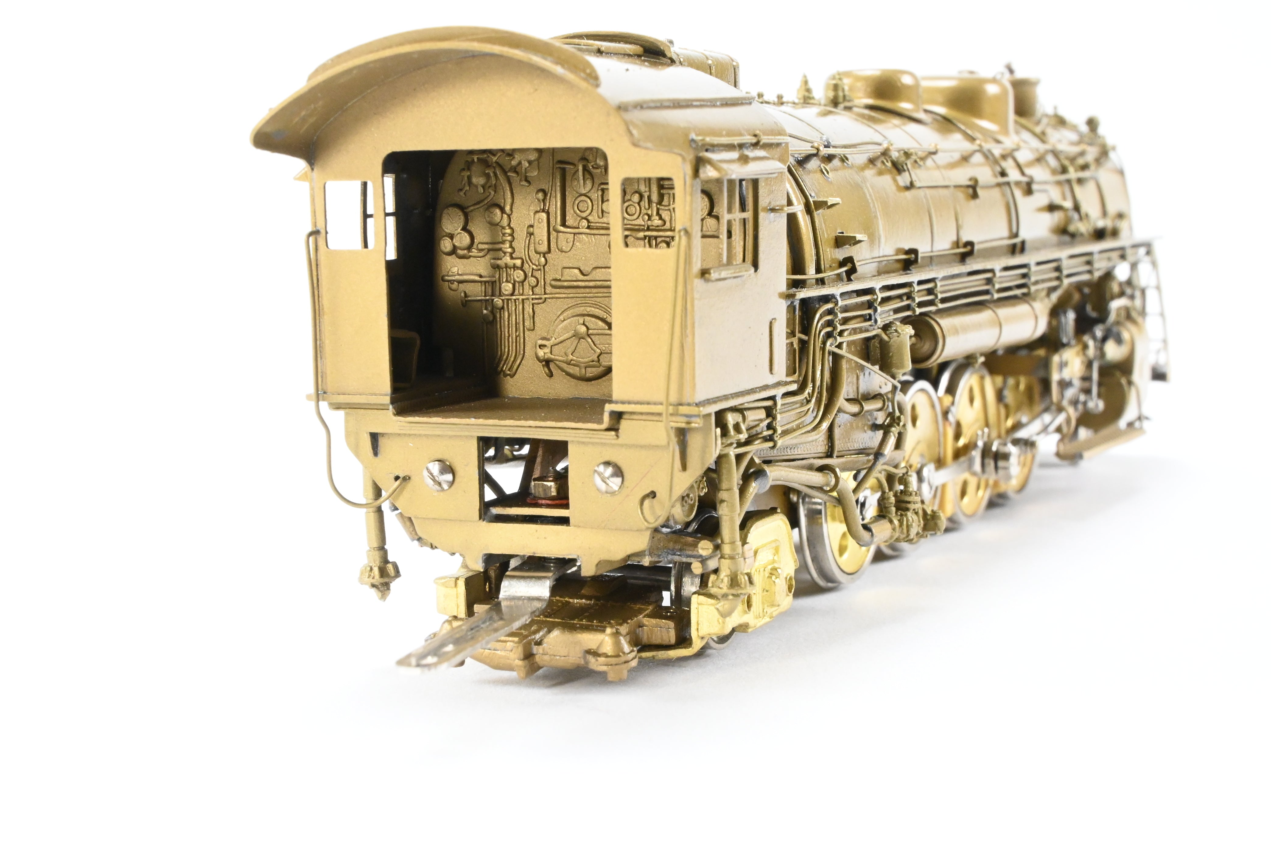 HO Scale Brass Model Train - Overland Models SLSF - Frisco 4300 4-8-2 Mountain Locomotive with Sagami Replacement Can Motor