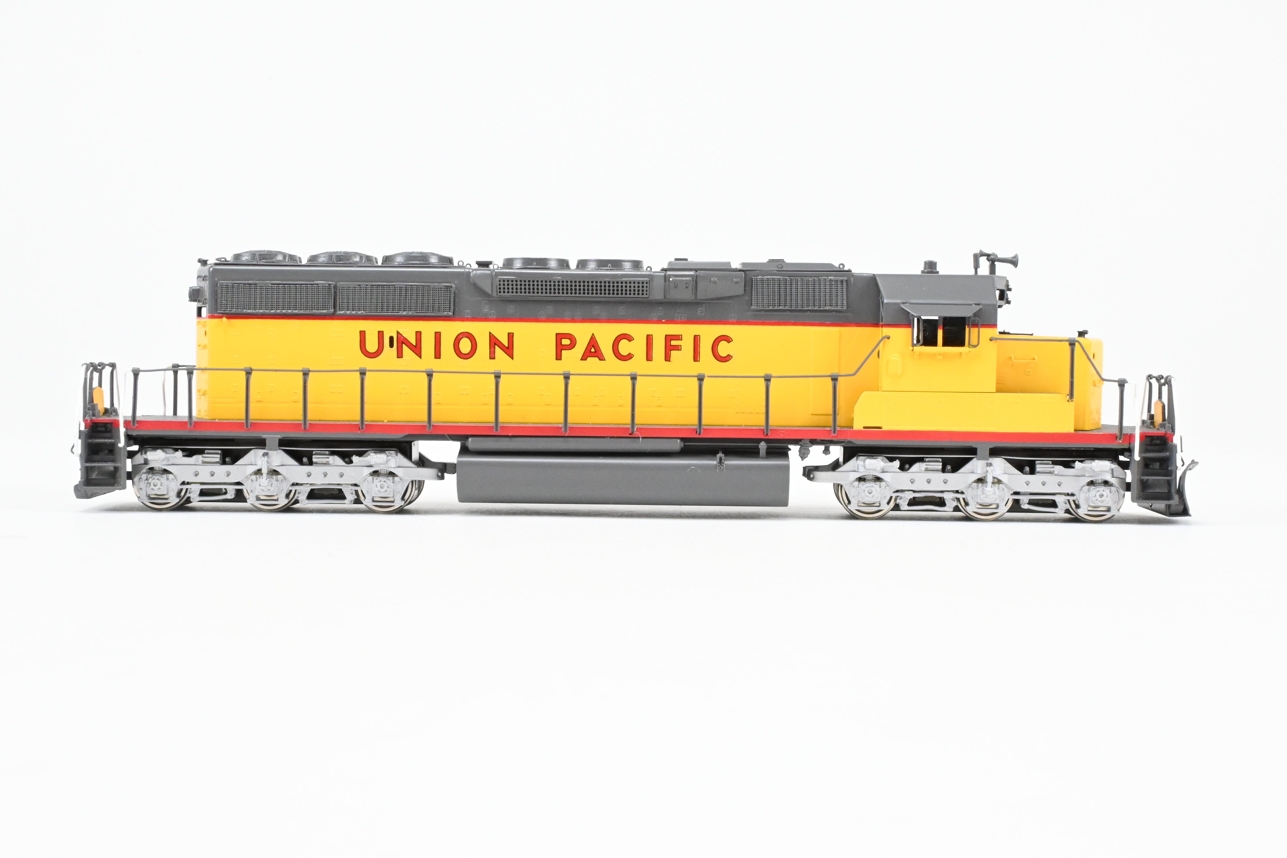HO Scale Brass E&P Associates Union Pacific EMD SD40-2 Phase III Freight Locomotive Model, Factory Painted in UP Yellow and Gray, Lettered but Without Number