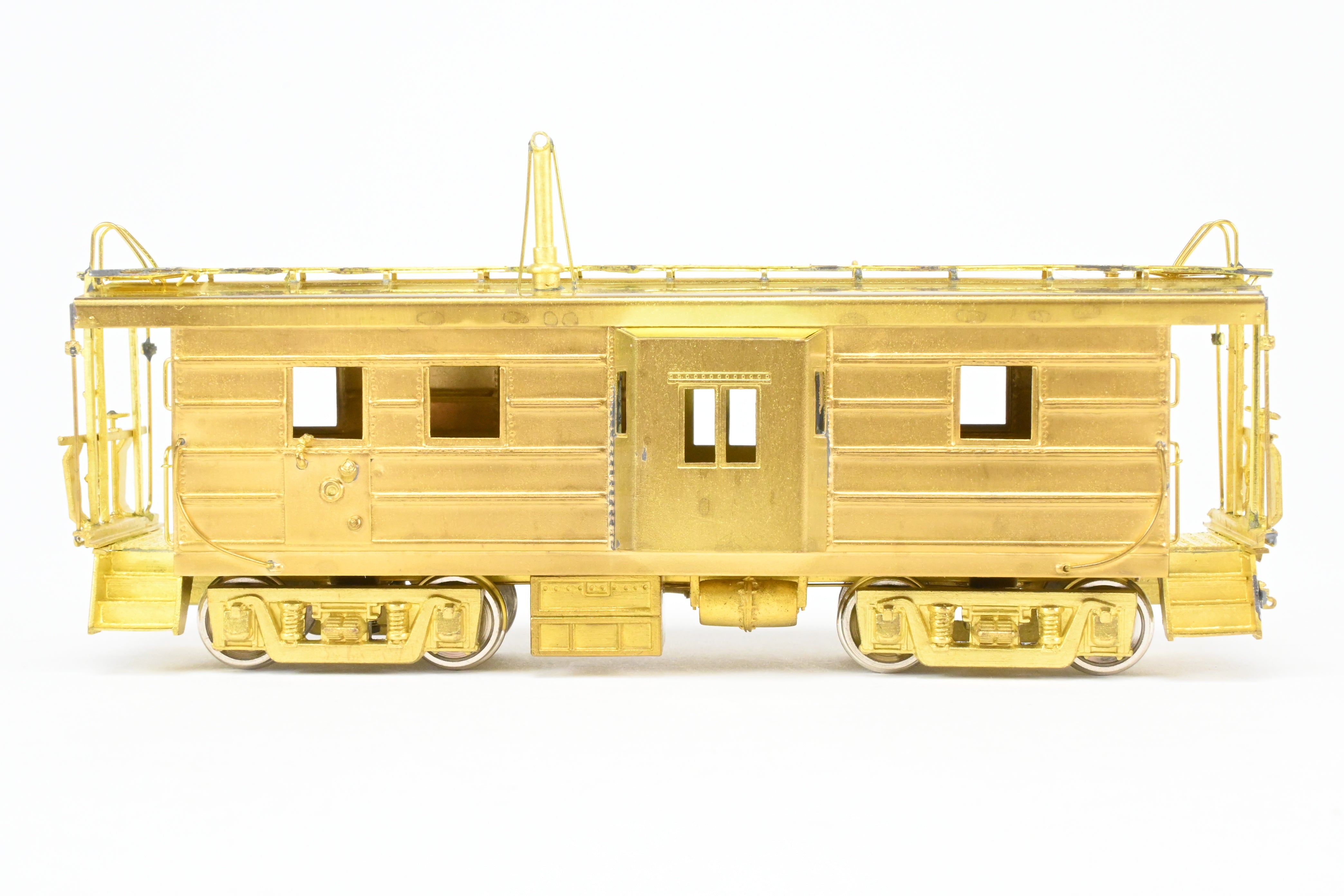 HO Scale Brass OMI - Overland Models, Inc. Milwaukee Road (MILW) Bay Window Caboose with Straight Trucks, 1984 Production Run Model