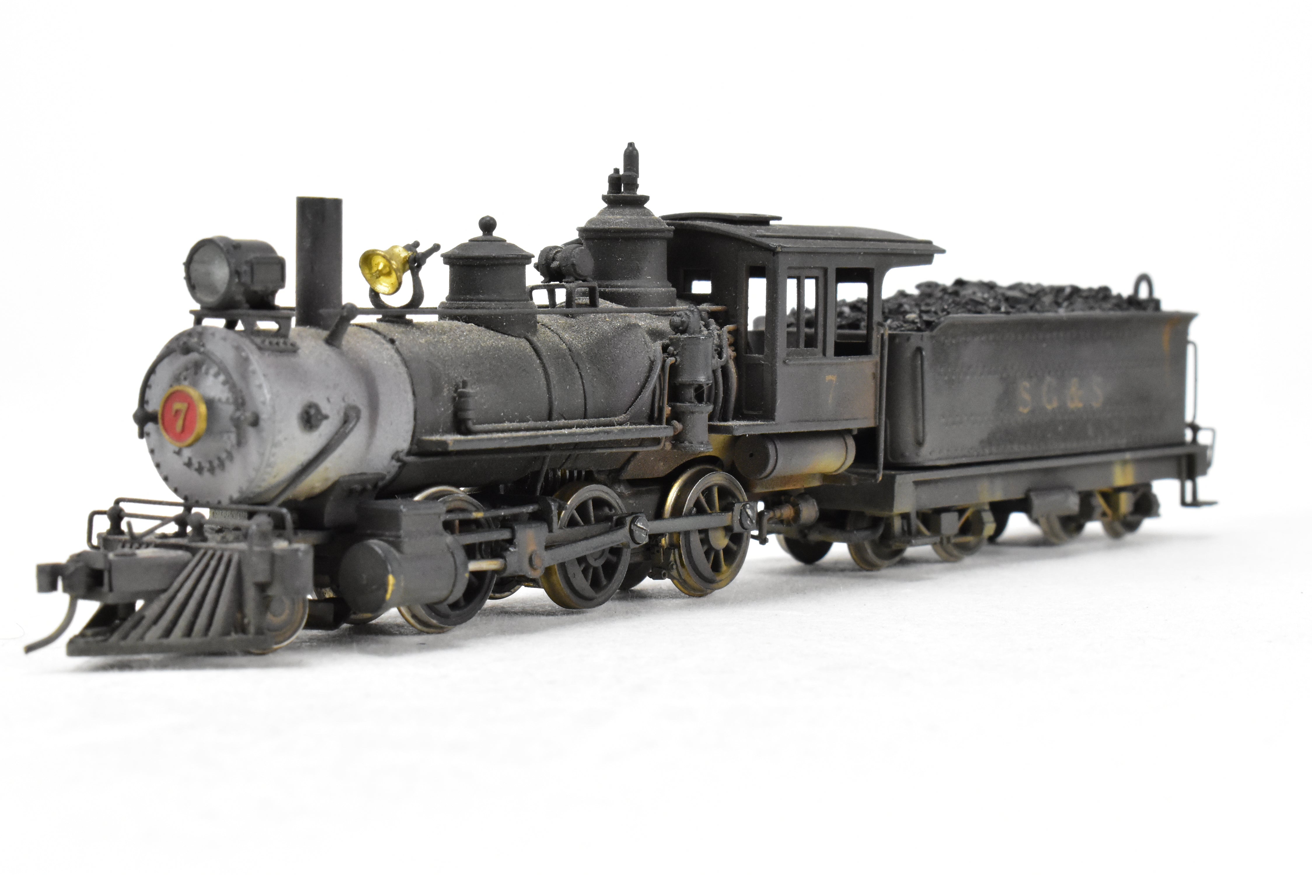 HOn3 Brass Porter Mogul 2-6-0 CP Model by Far East Distributors, Custom Modified