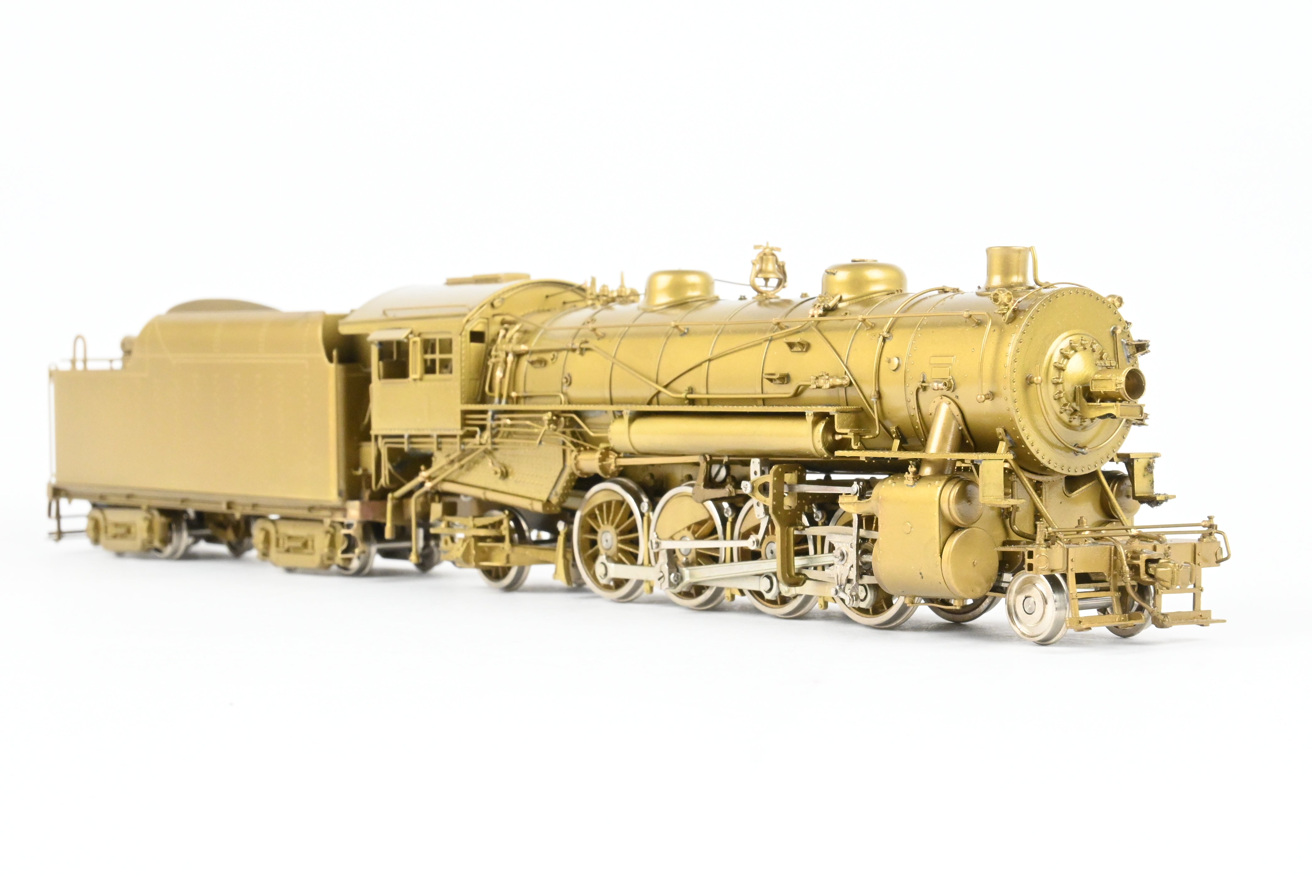 High - Quality HO Scale Brass Key Imported Steam Locomotive from NYC - New York Central #1594 H - 5s Class 2 - 8 - 2 Mikado Model