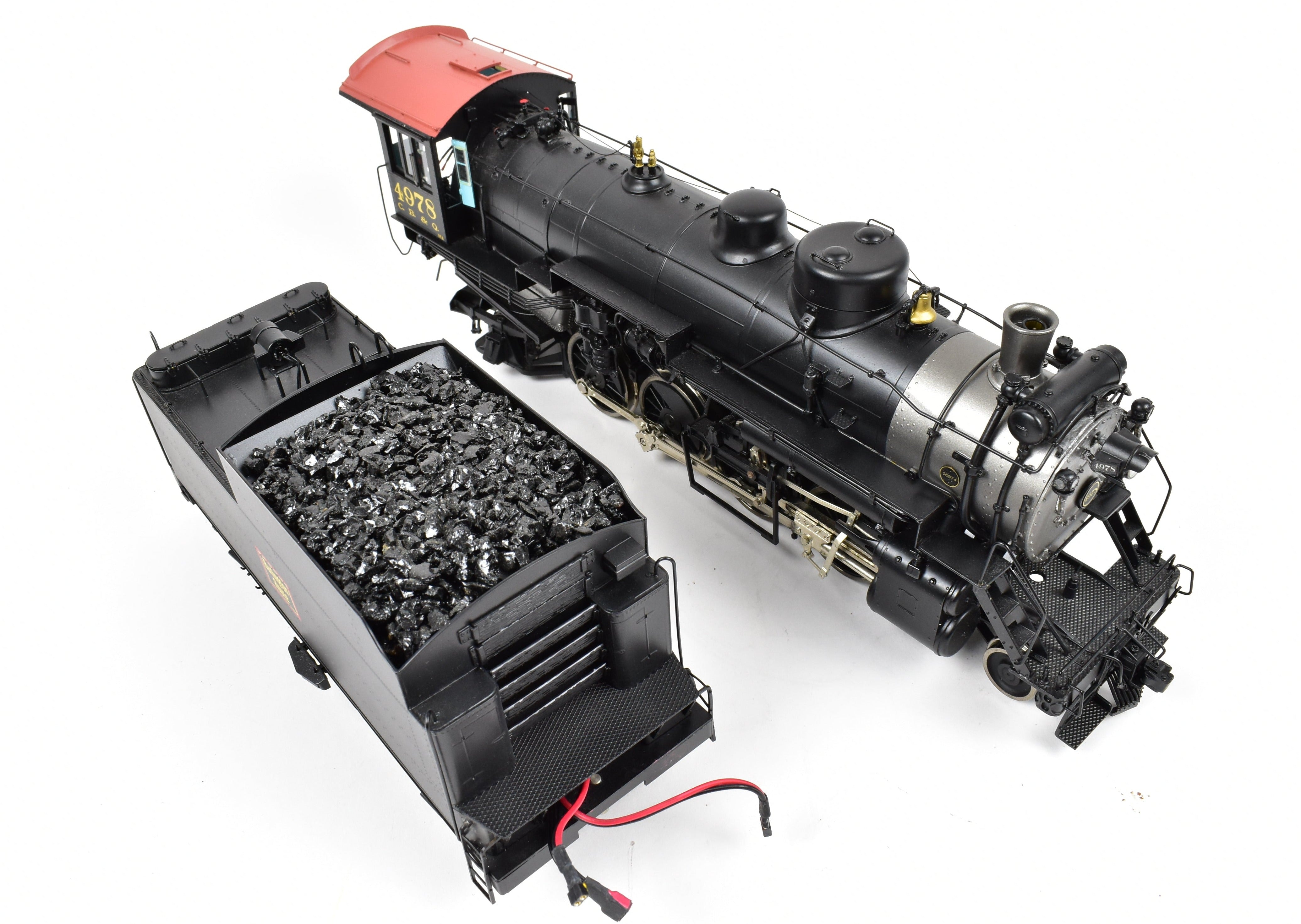Sunset Models 3rd Rail O Scale Brass CB&Q Burlington Route O - 1a 2 - 8 - 2 FP #4978 with ESU DCC & Sound