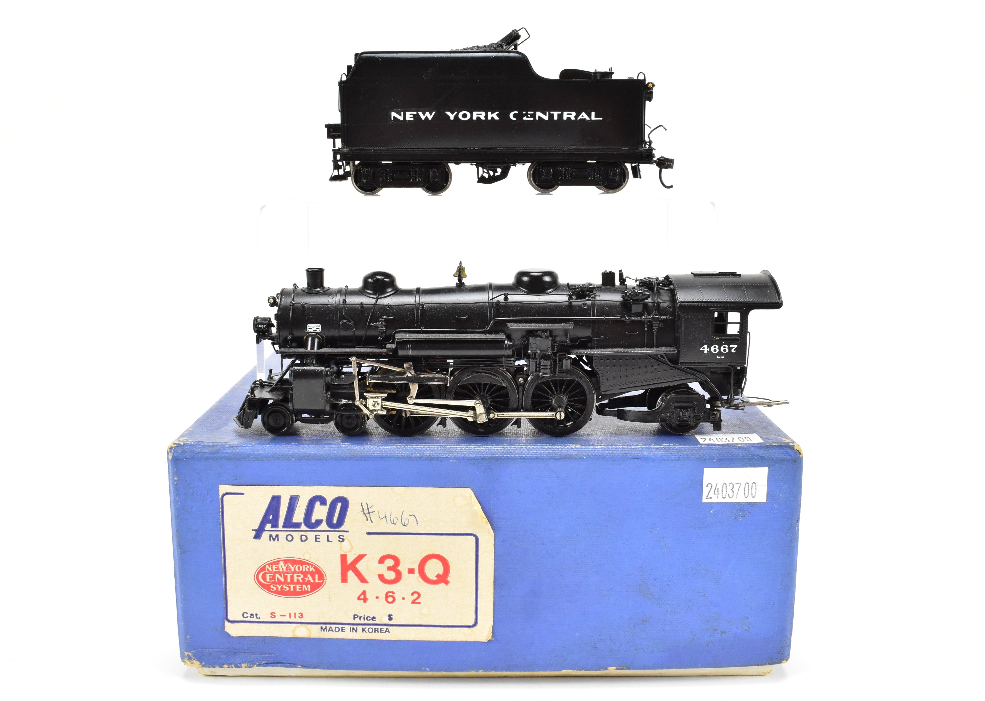 HO Scale Brass ALCO NYC New York Central K3Q 4-6-2 Model #4667