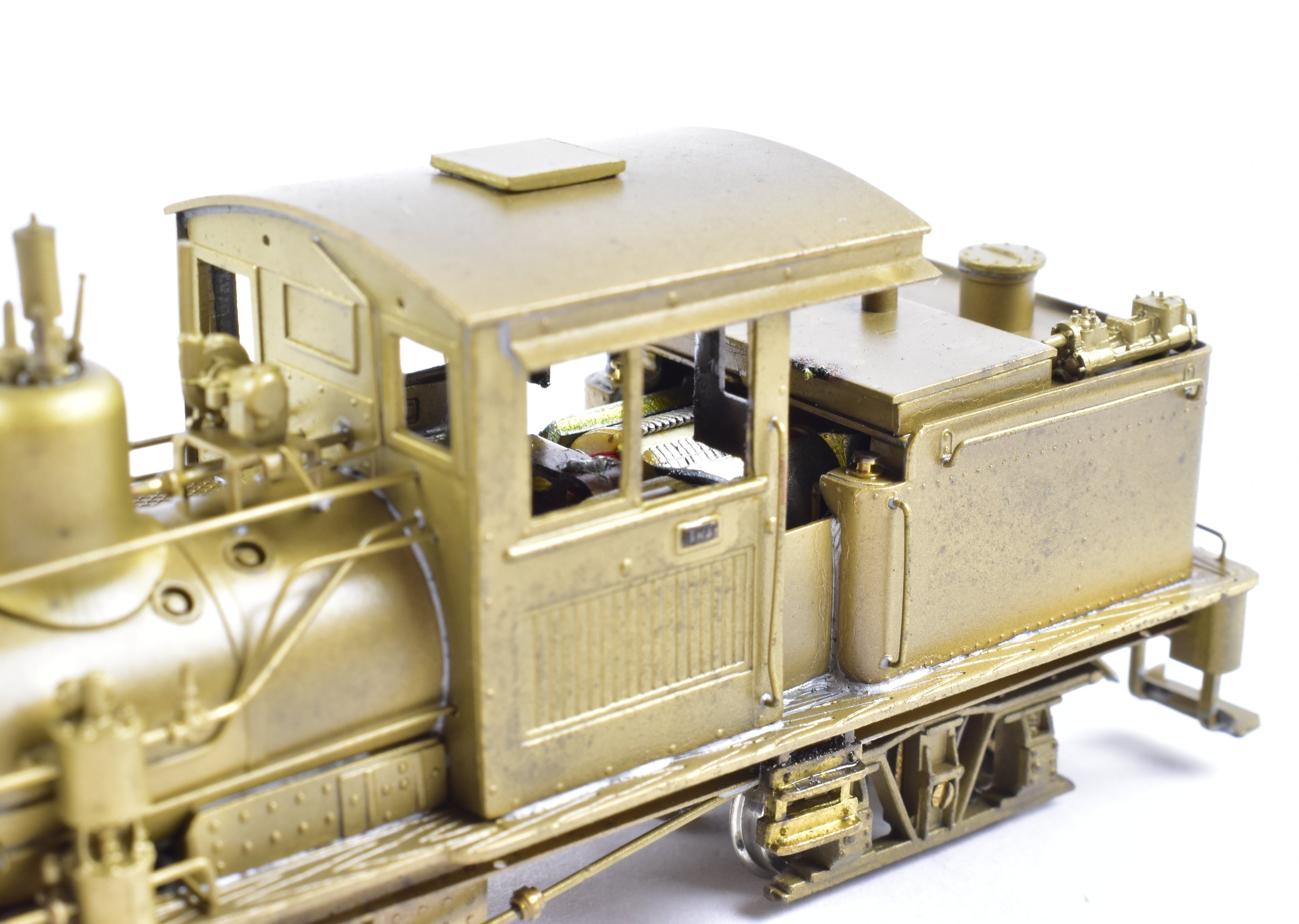 HOn3 Scale Brass Model Train - Pacific Fast Mail (PFM) - United Cowichan Railroad 25 - ton Shay Locomotive