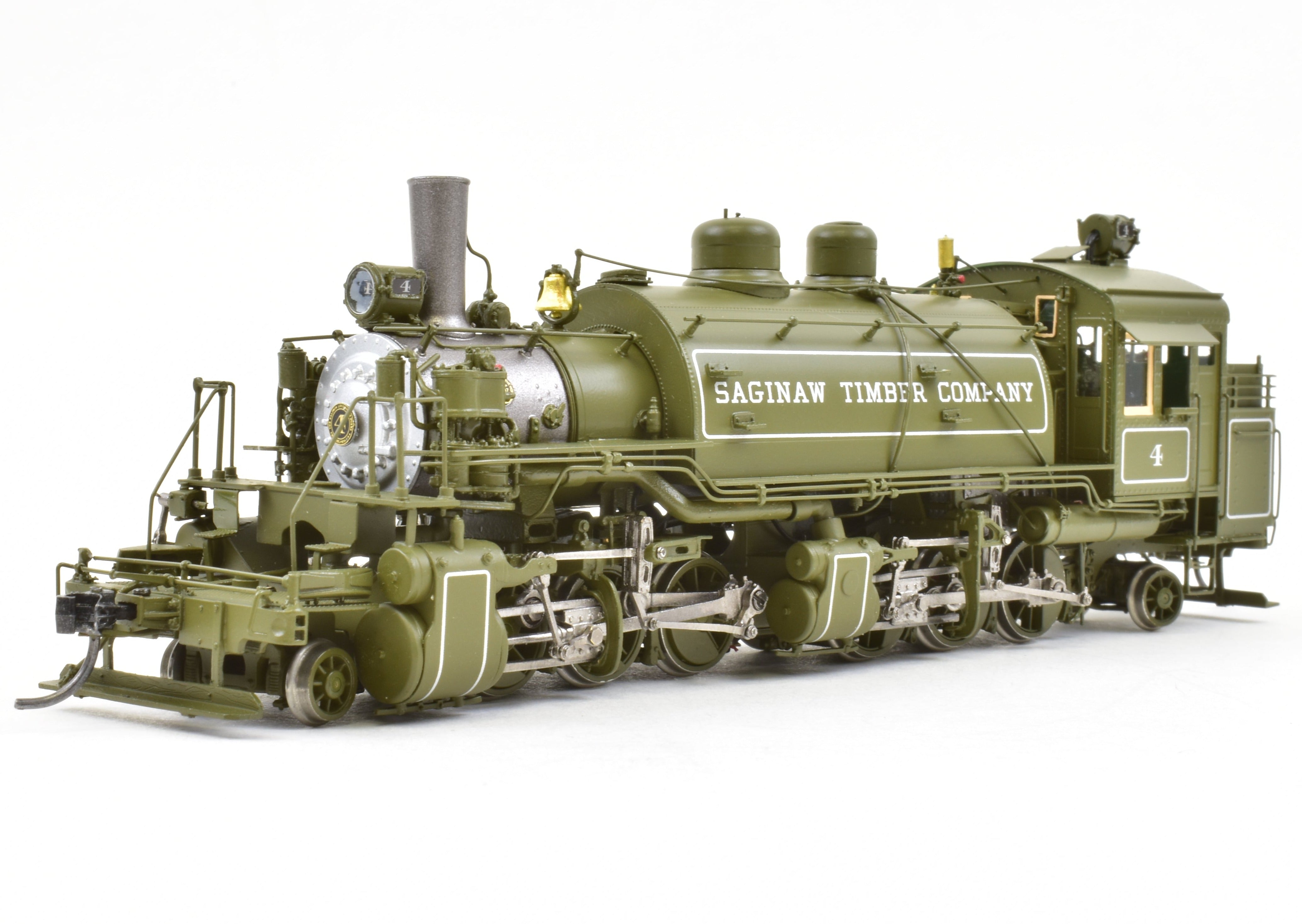 HO Scale NEW Brass DVP - Division Point Saginaw Timber Company #4 2-6-6-2T Baldwin Logging Mallet Locomotive Model - The Last One Available