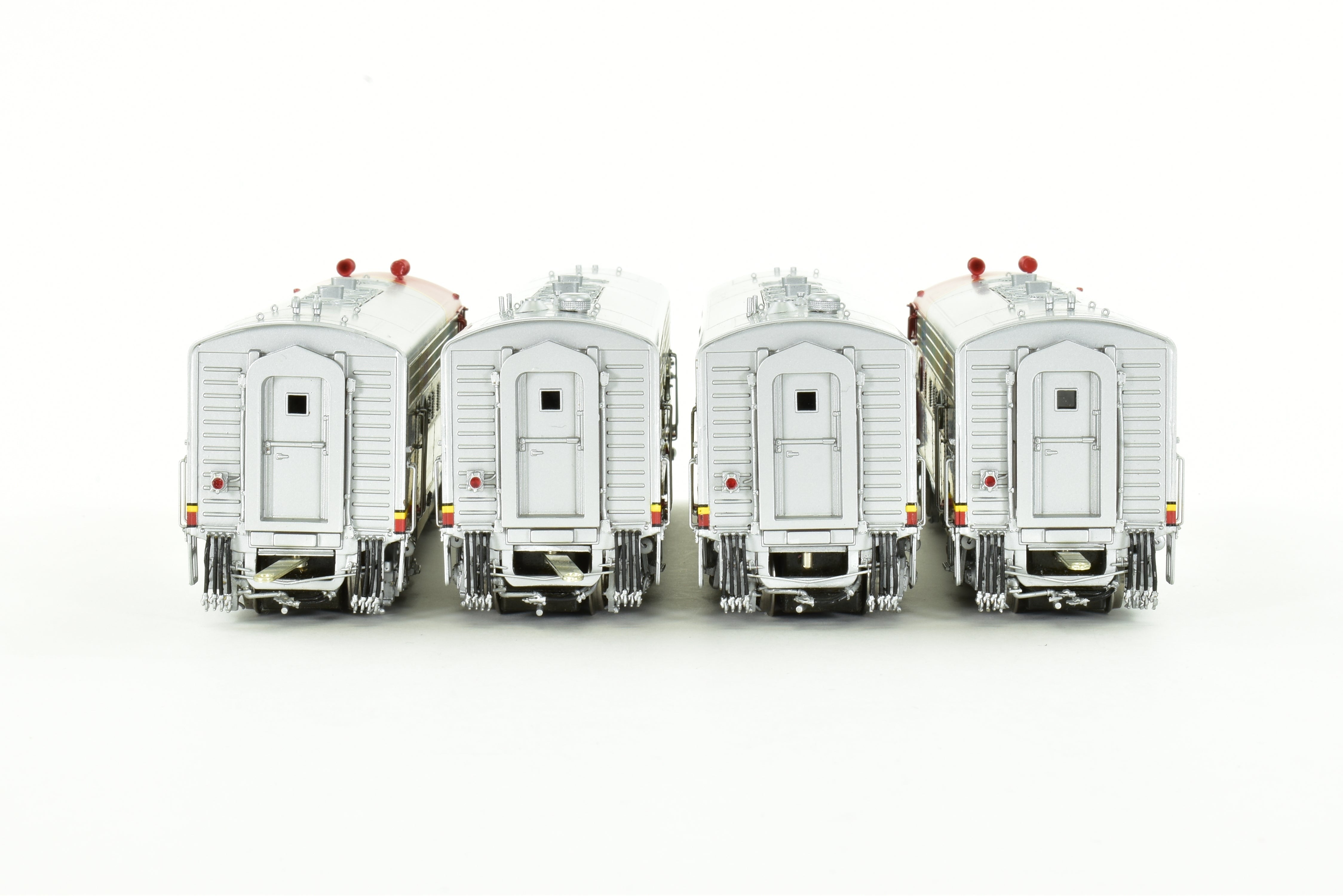 High - Quality HO Scale Brass Diesel Locomotive CON CIL - Challenger Imports ATSF Santa Fe Passenger Service EMD F7 A/B/B/A Set with Factory Painting and Plating