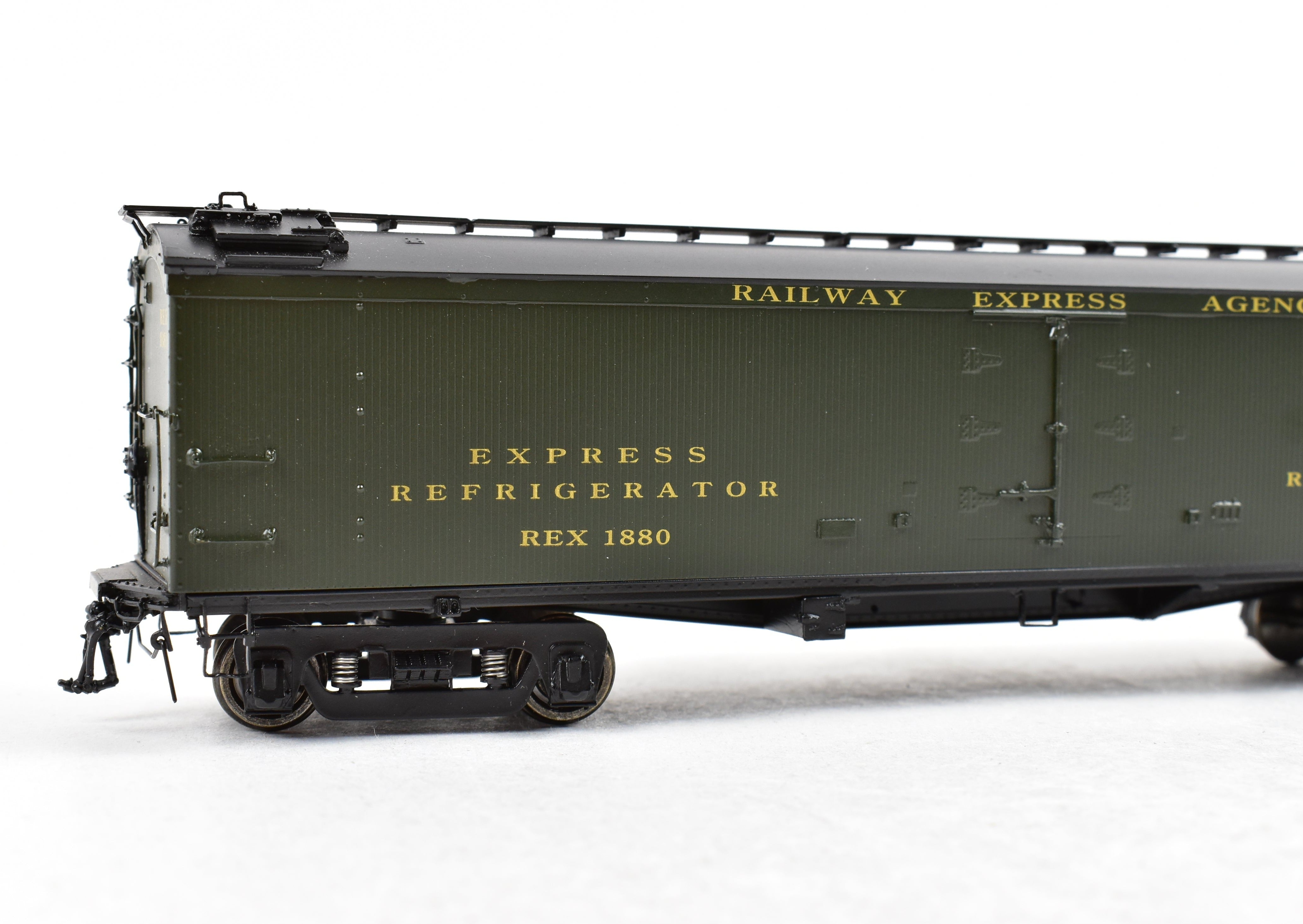 HO Brass Precision Scale Co. REA Railway Express Agency BR Class 53' 6 Reefer Brake System Model