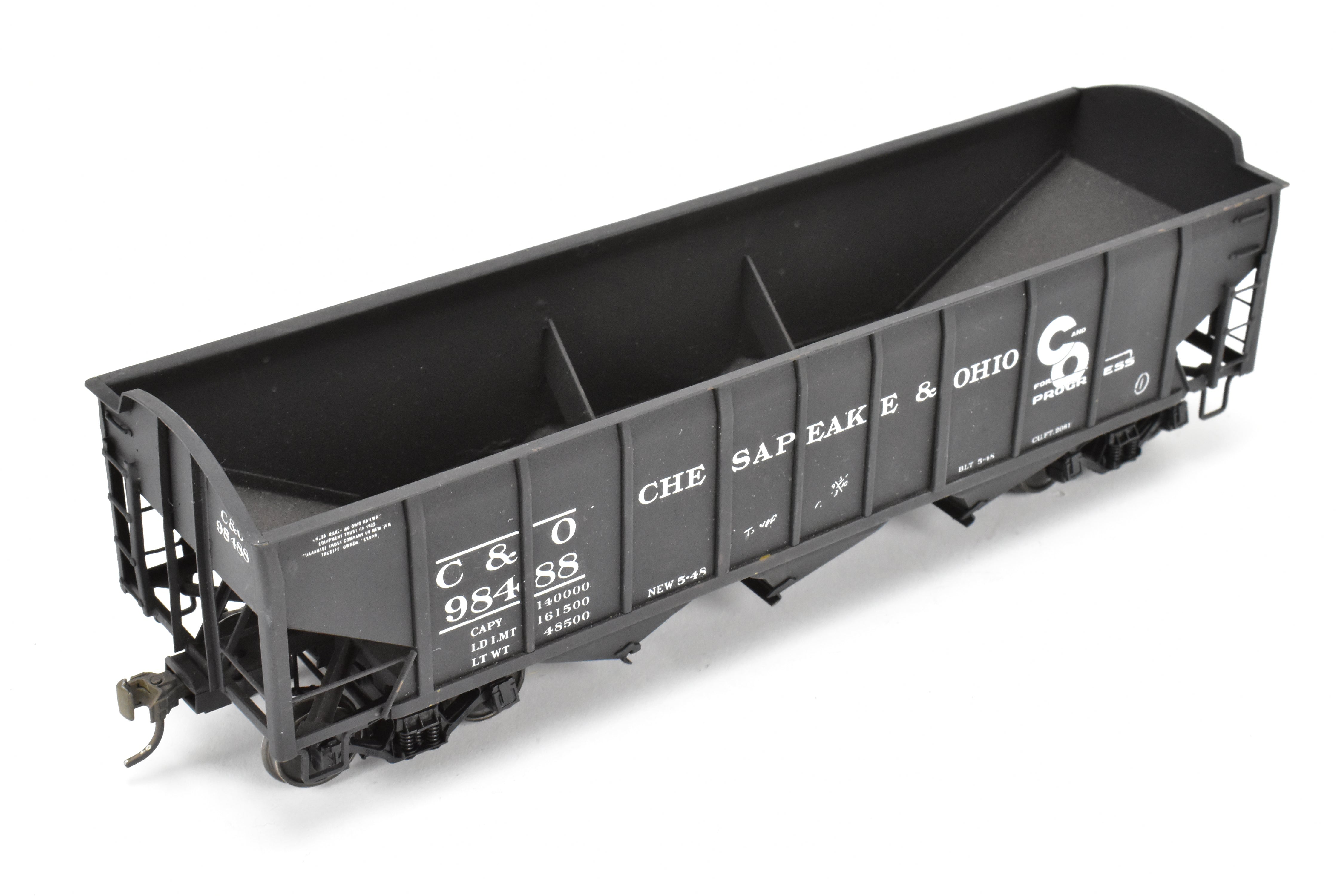 O Scale Custom Painted C&O Brass US Hobbies ACF Welded Triple Hopper #98488