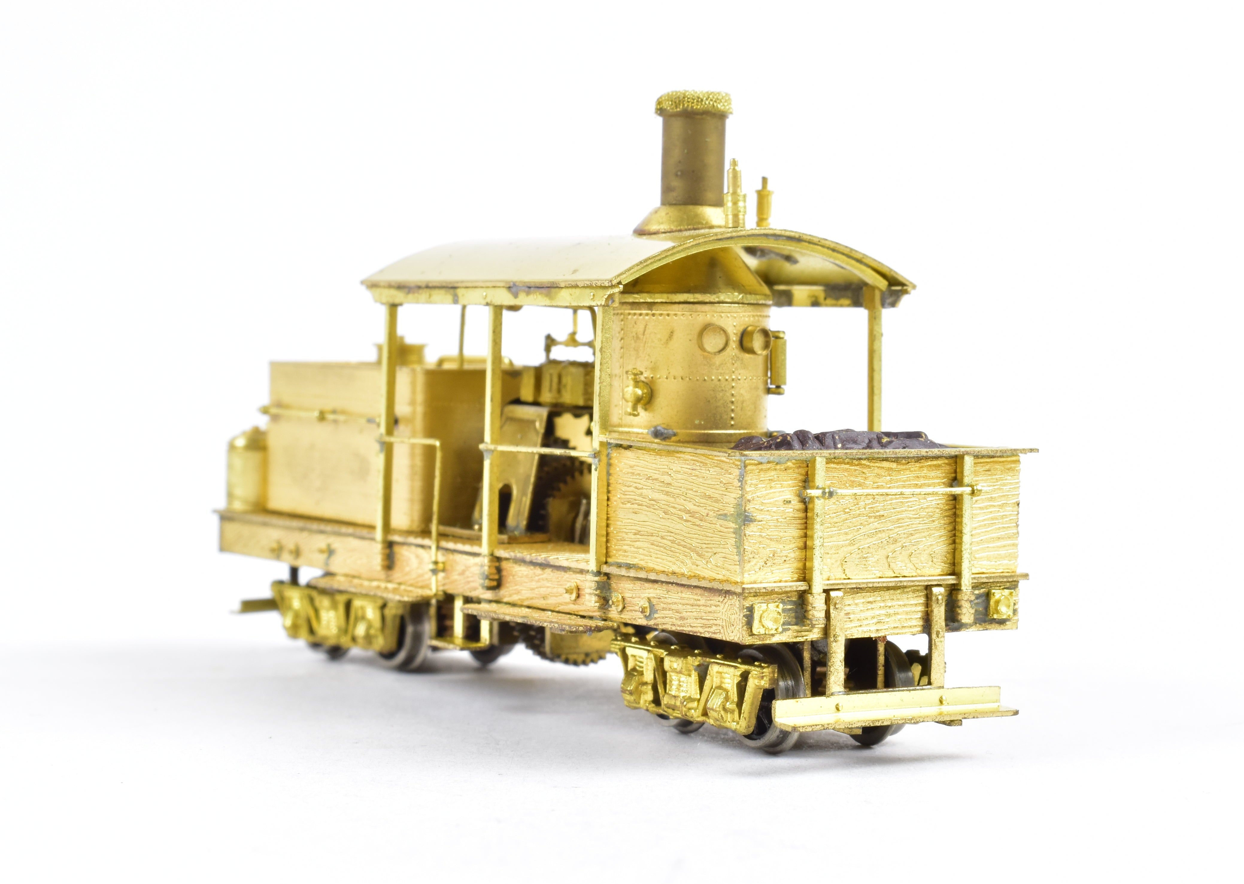 HOn3 Scale Brass Model Train by Westside Model Co. - Various Roads Logging Class A Climax with Vertical Boiler
