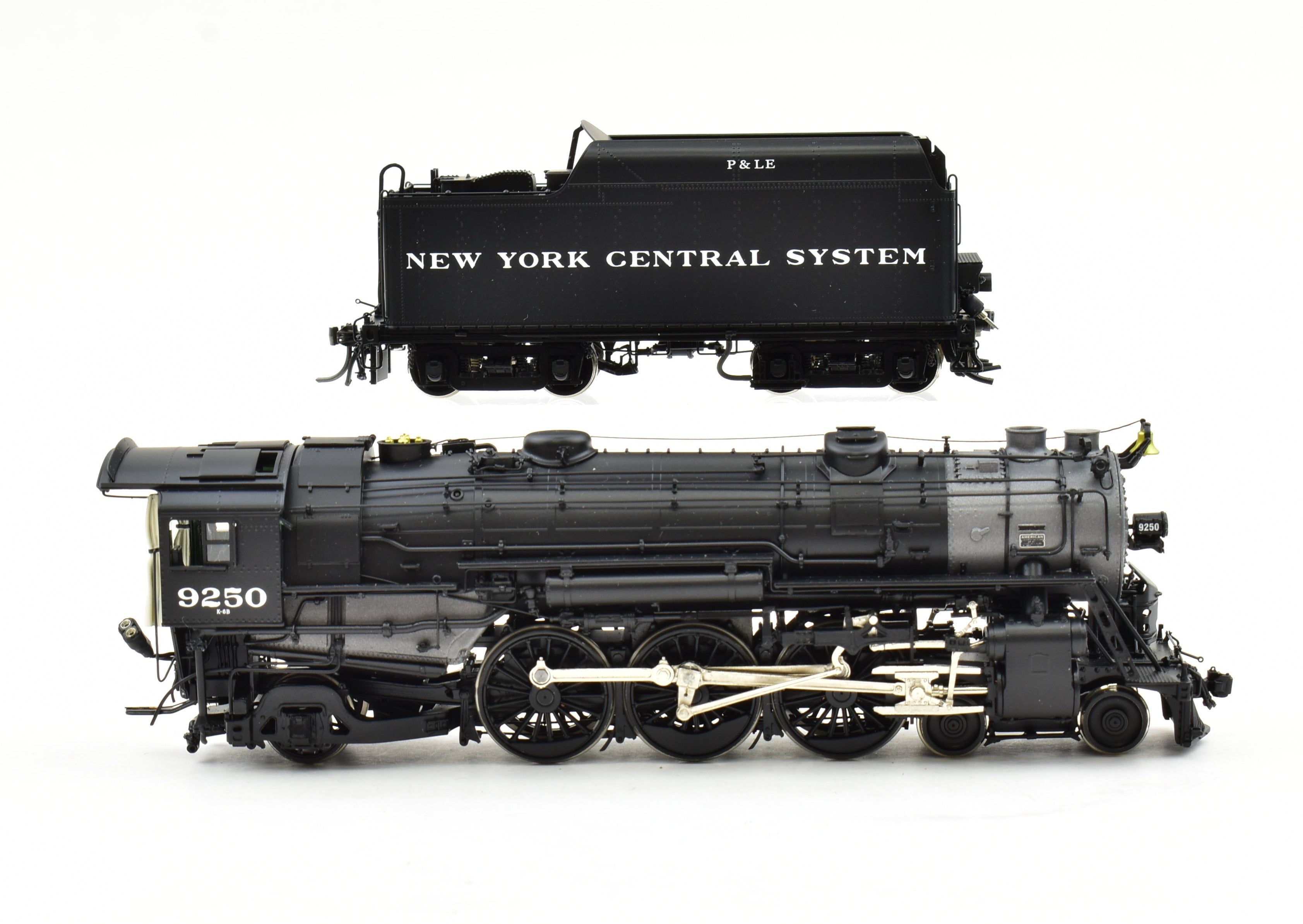 High - Quality HO Scale Brass Conventional Key Imports P&LE - Pittsburgh & Lake Erie K - 6b 4 - 6 - 2 Pacific Steam Locomotive FP #9250 Model
