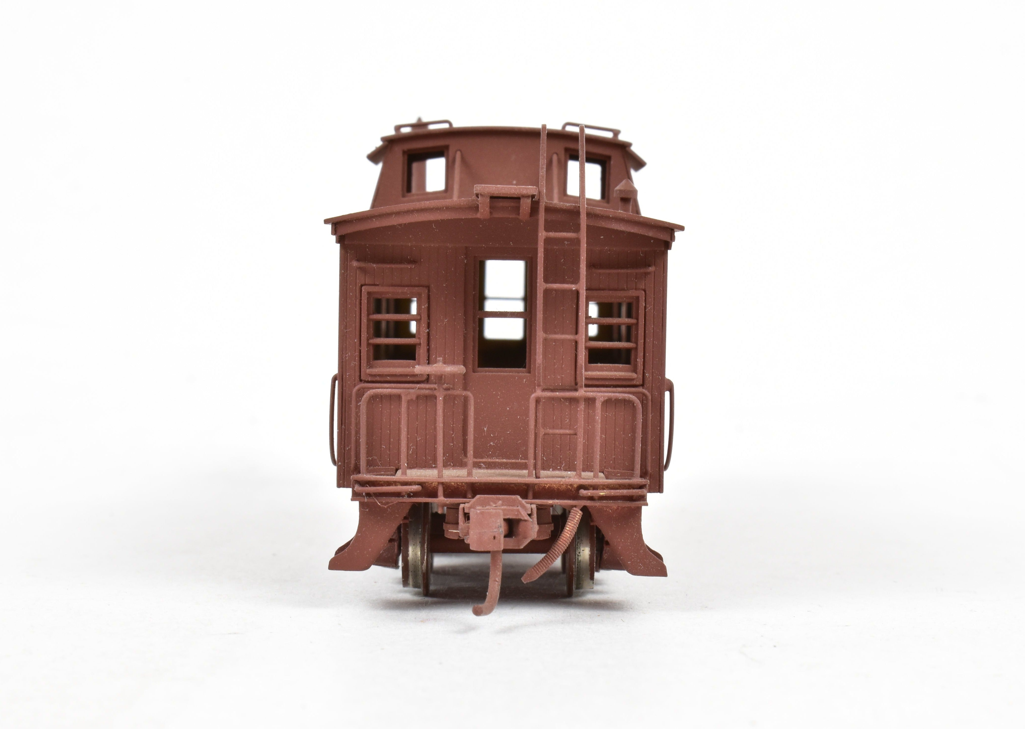 HO Brass Trains Inc. Union Pacific CA-1 Unlettered Painted Wood Caboose, No Box