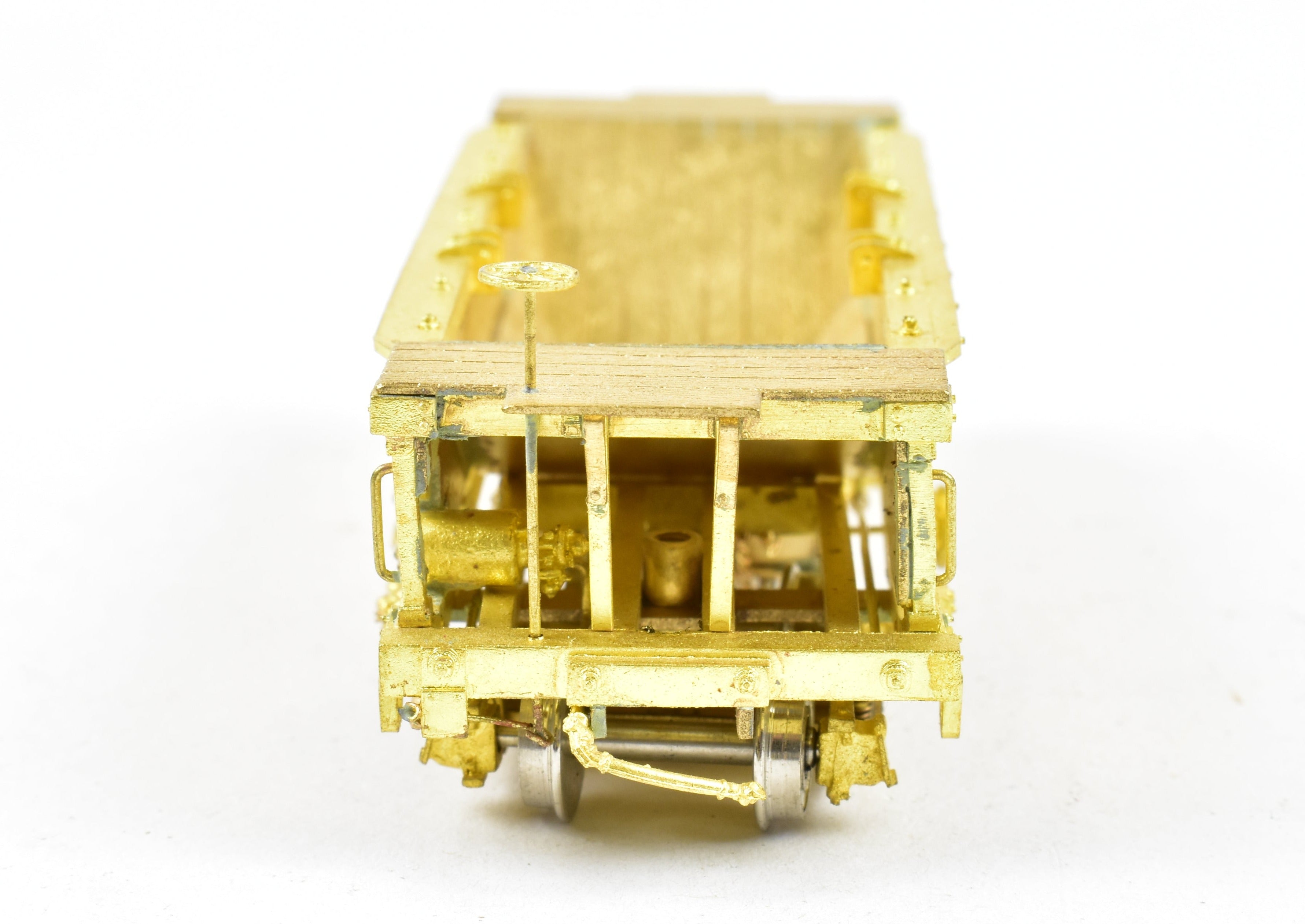 HOn3 Scale Brass Rock Car by OMI - Overland Models, Inc. Featuring Sprung Trucks for Various Roads