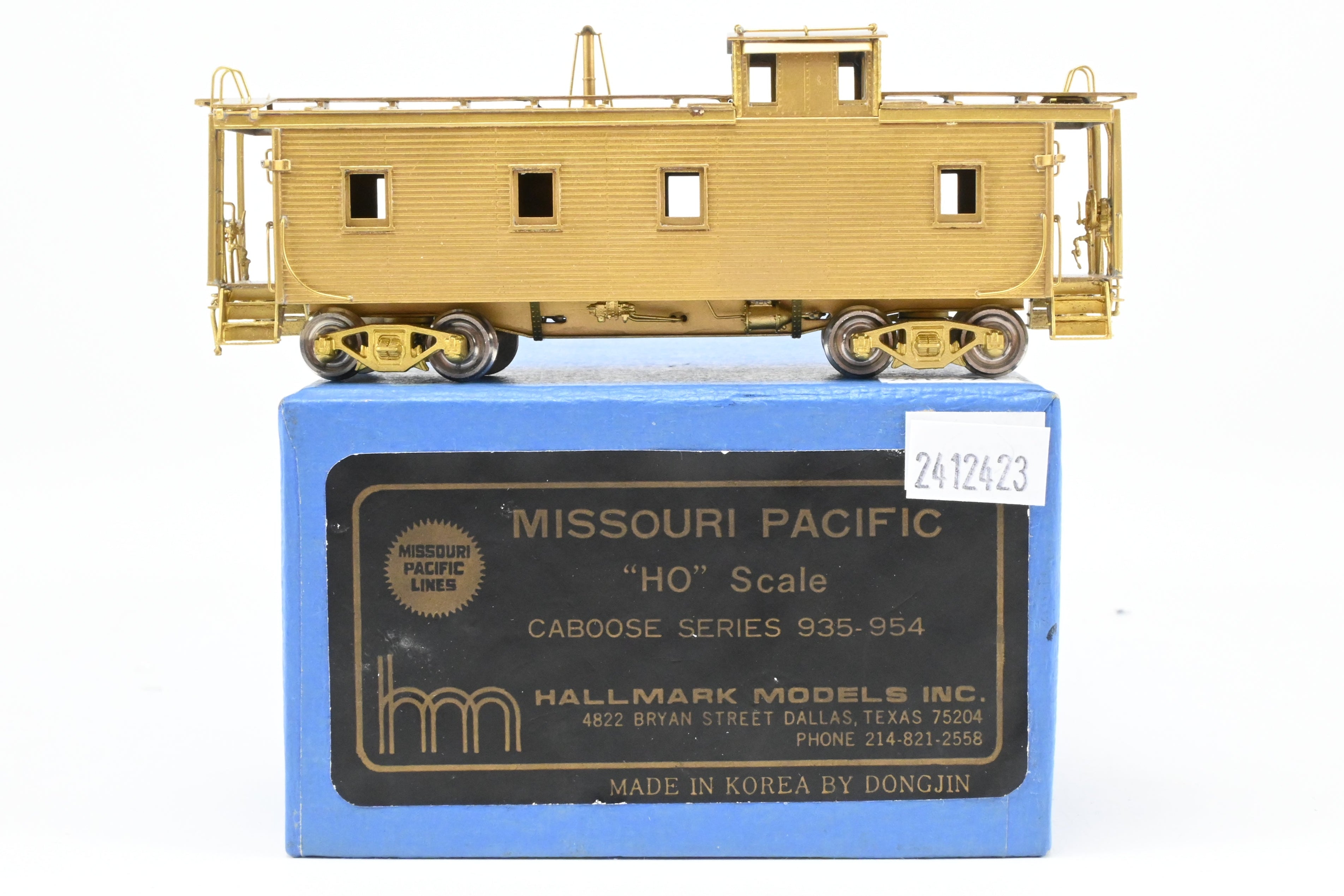 Hallmark Models HO Brass Missouri Pacific Standard Wood Caboose Series 935 - 954
