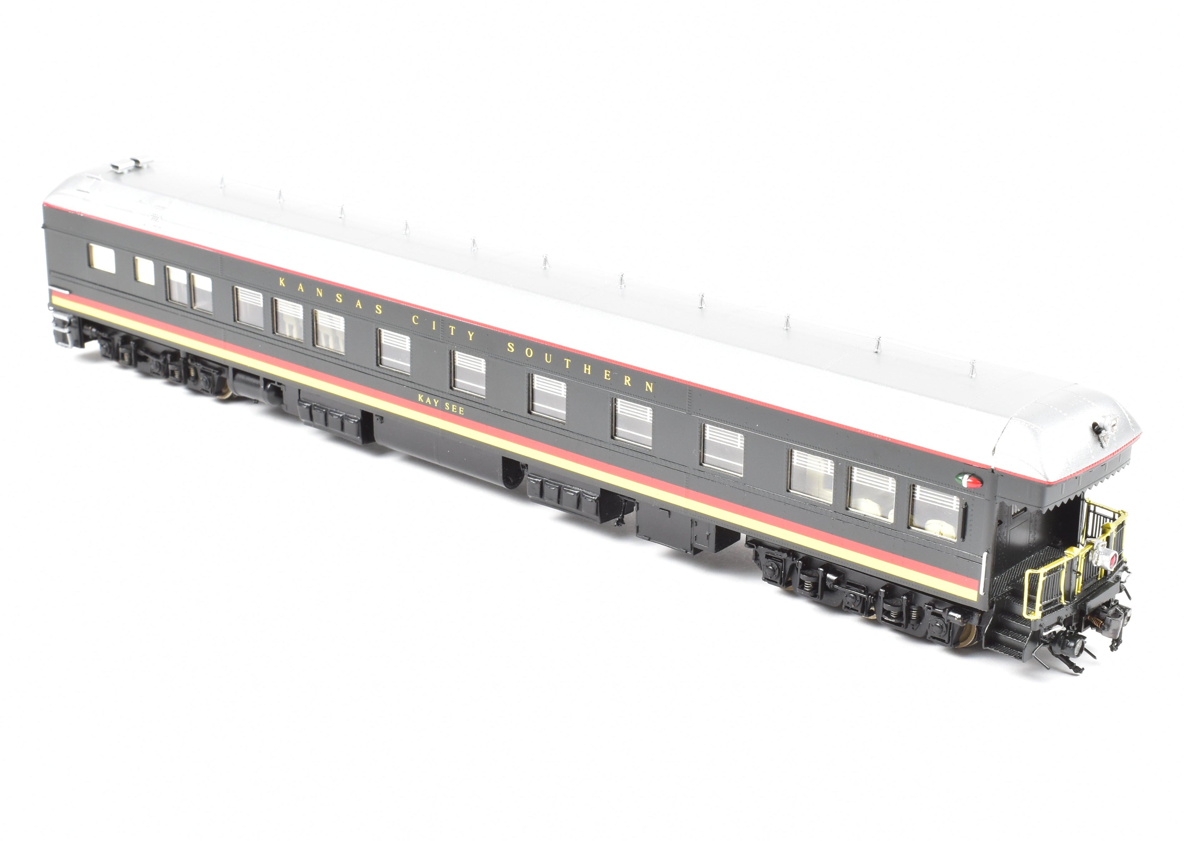 Rare HO Brass Hallmark KCS Kansas City Southern 1950 Rebuilt Business Car