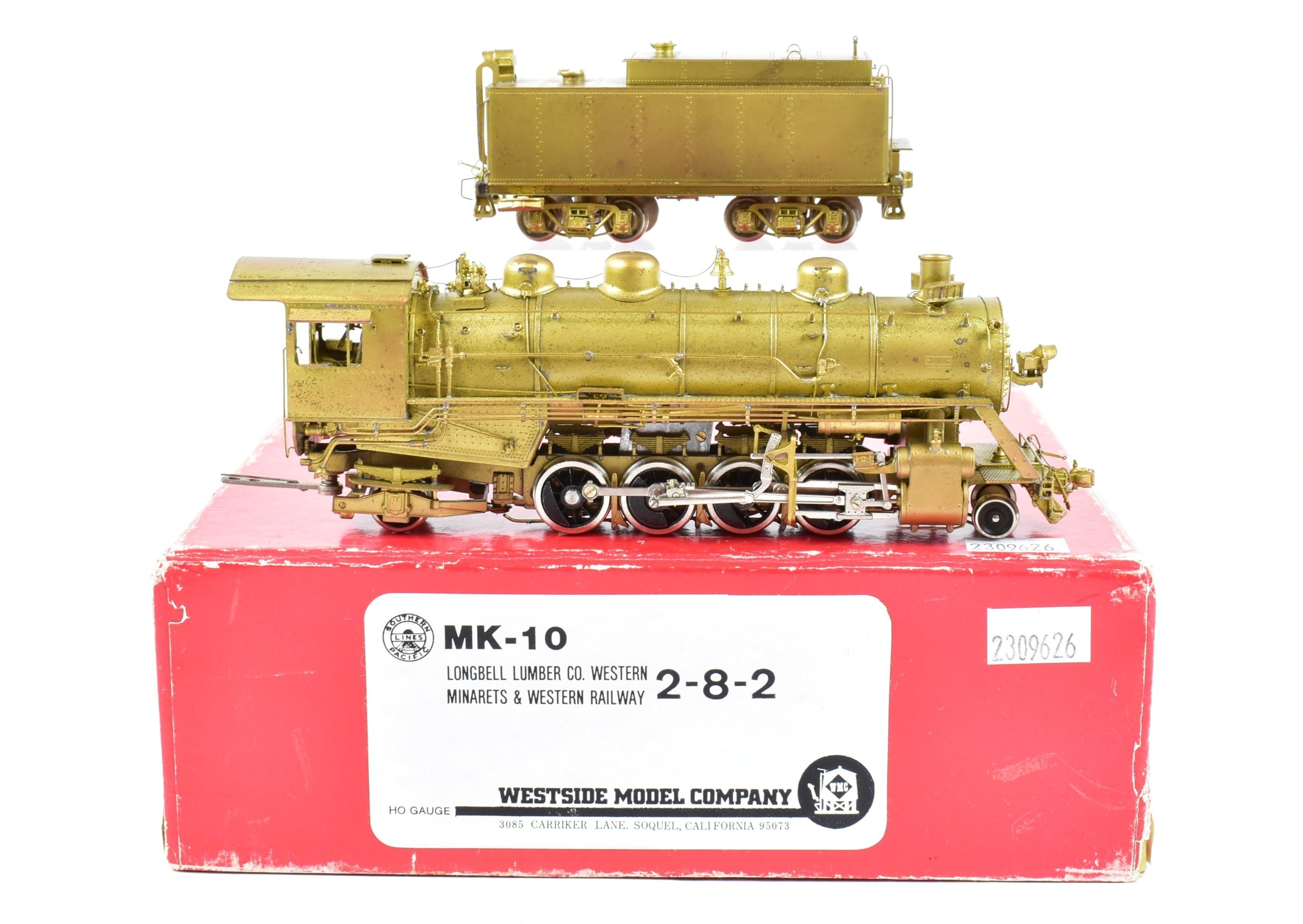HO Scale Brass Model Train by Westside Model Co. - Southern Pacific 2-8-2 MK-10 Replica