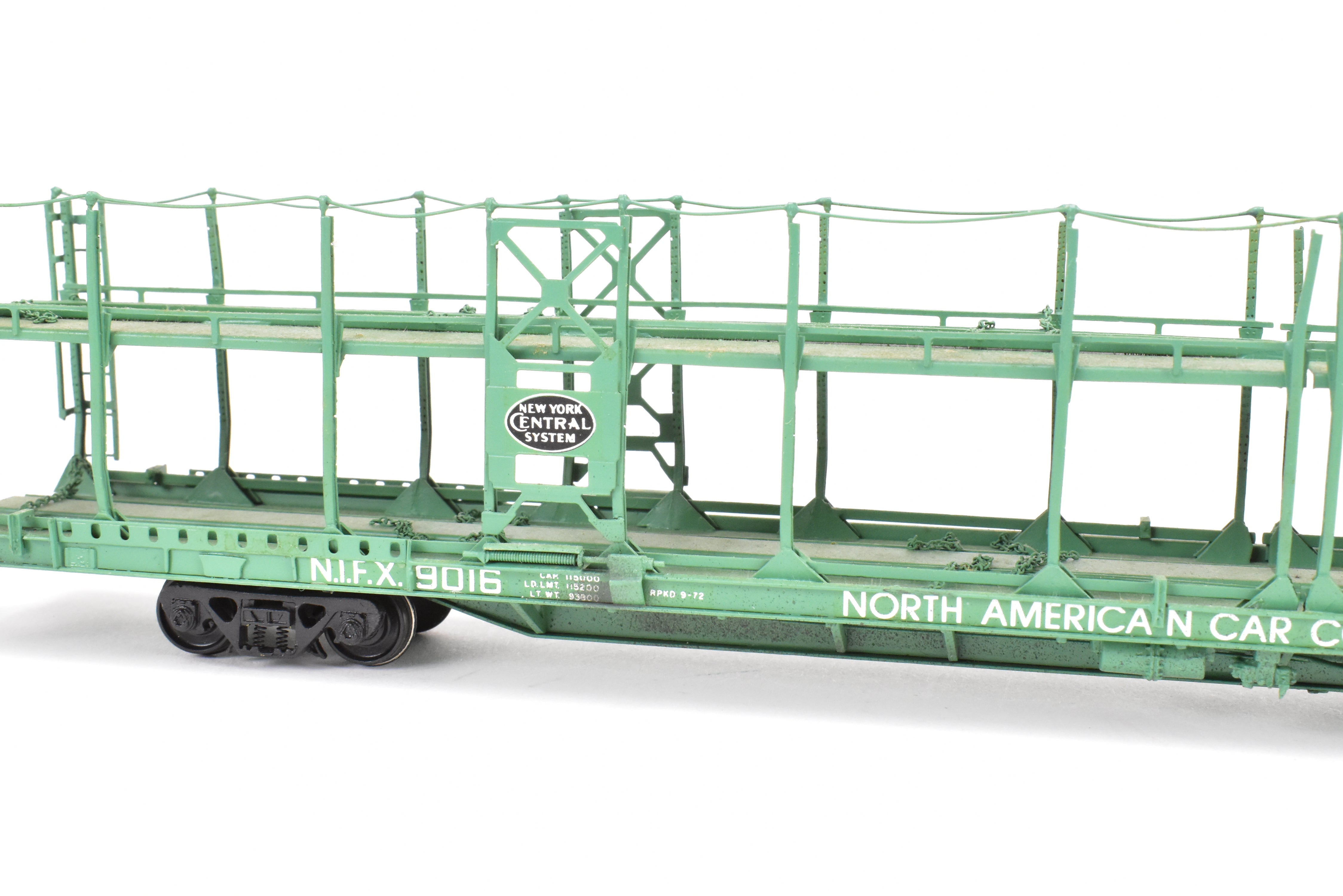 HO Brass OMI NYC - New York Central Bi - Level Auto Rack Factory - Painted NIFX Model