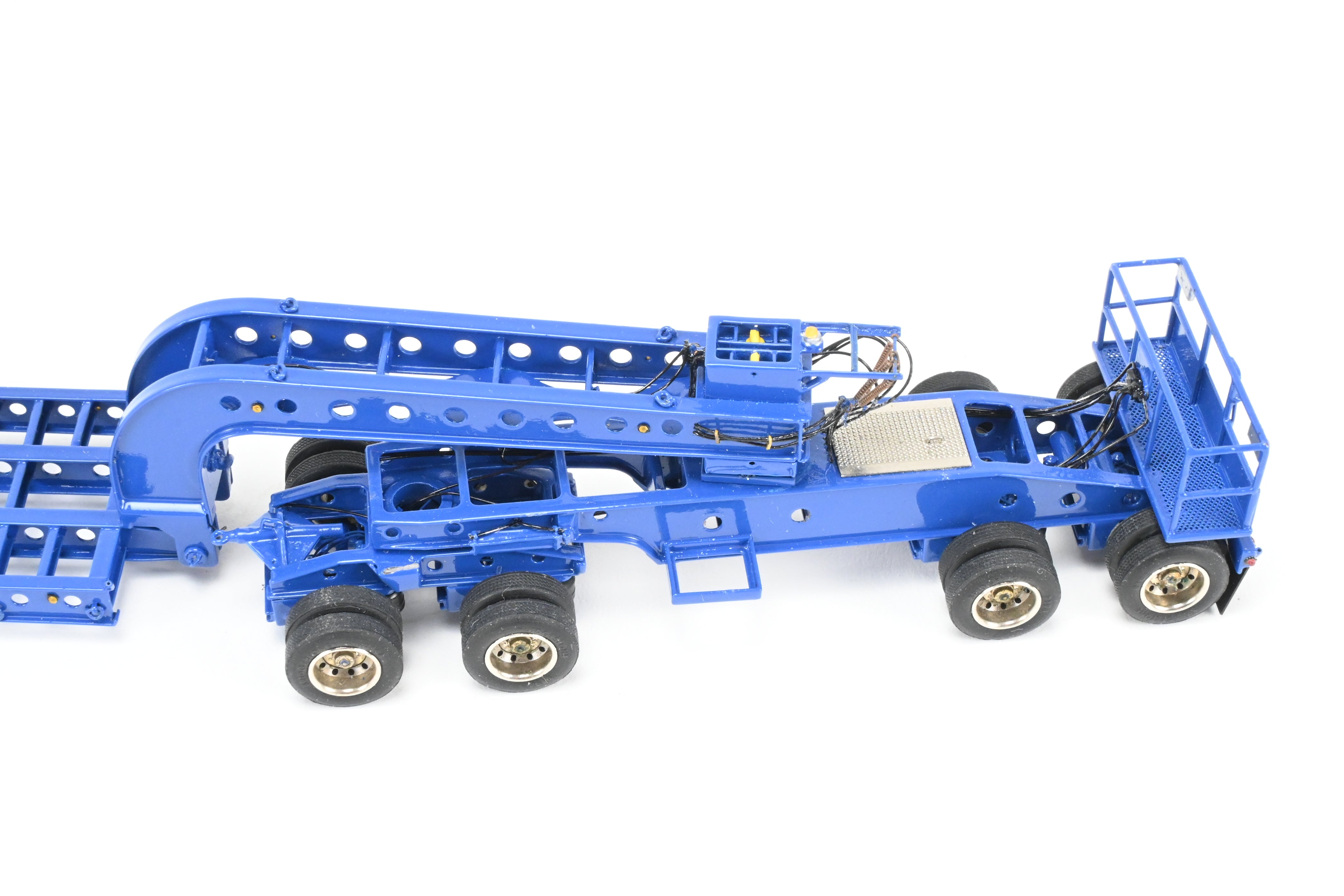 HO Scale Brass Construction OMI - Overland Models, Inc. Nelson Miller Transfer Extremely Rare One-of-a-Kind Pilot Models of 6-Axle and 9-Axle Heavy Haul Trailers in FP Blue, Never Produced
