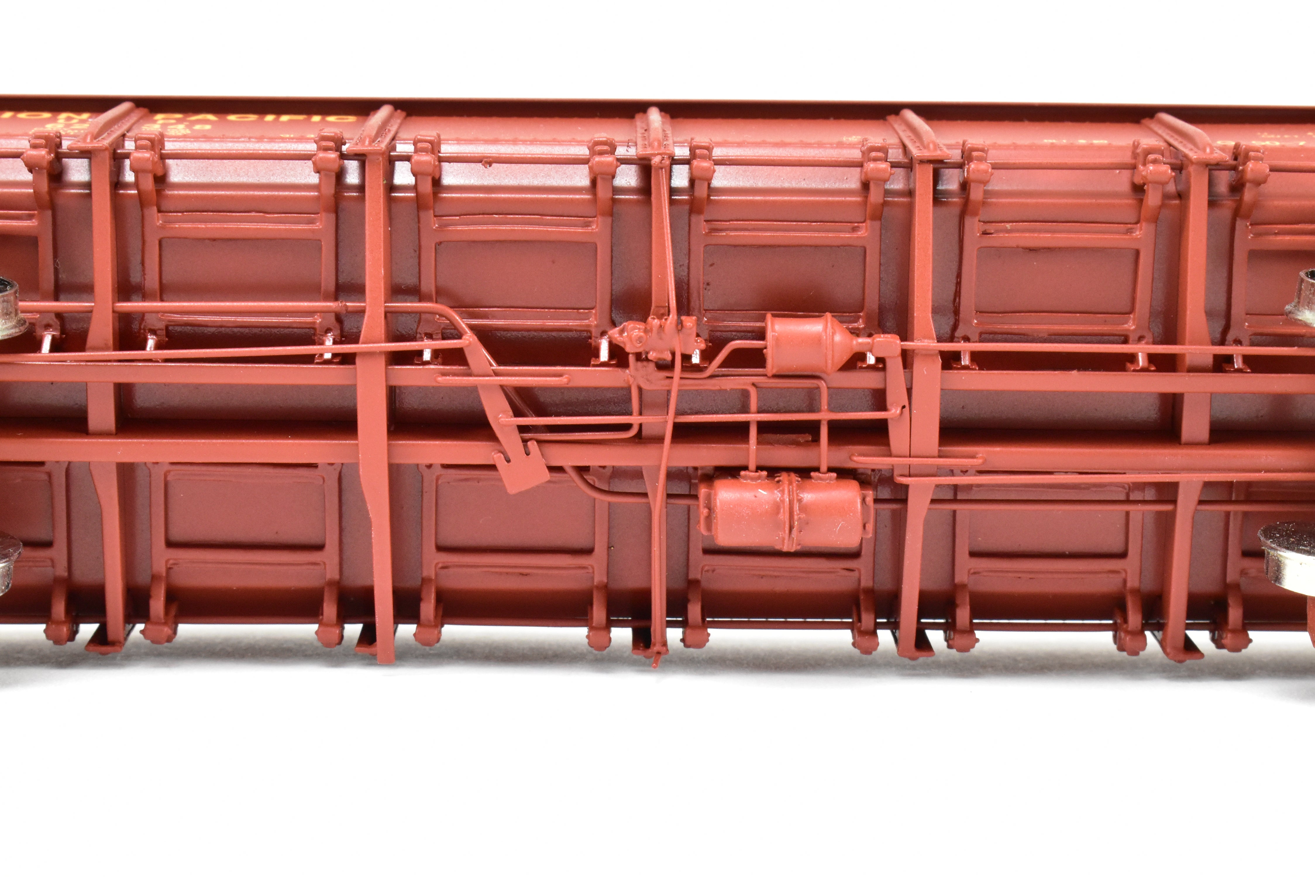 HO Scale Brass Challenger Imports Union Pacific Class G50 - 7 Drop Bottom Gondola Model, Version 2 with Rivet Side Sheets, Factory - Painted and Numbered FP #62348