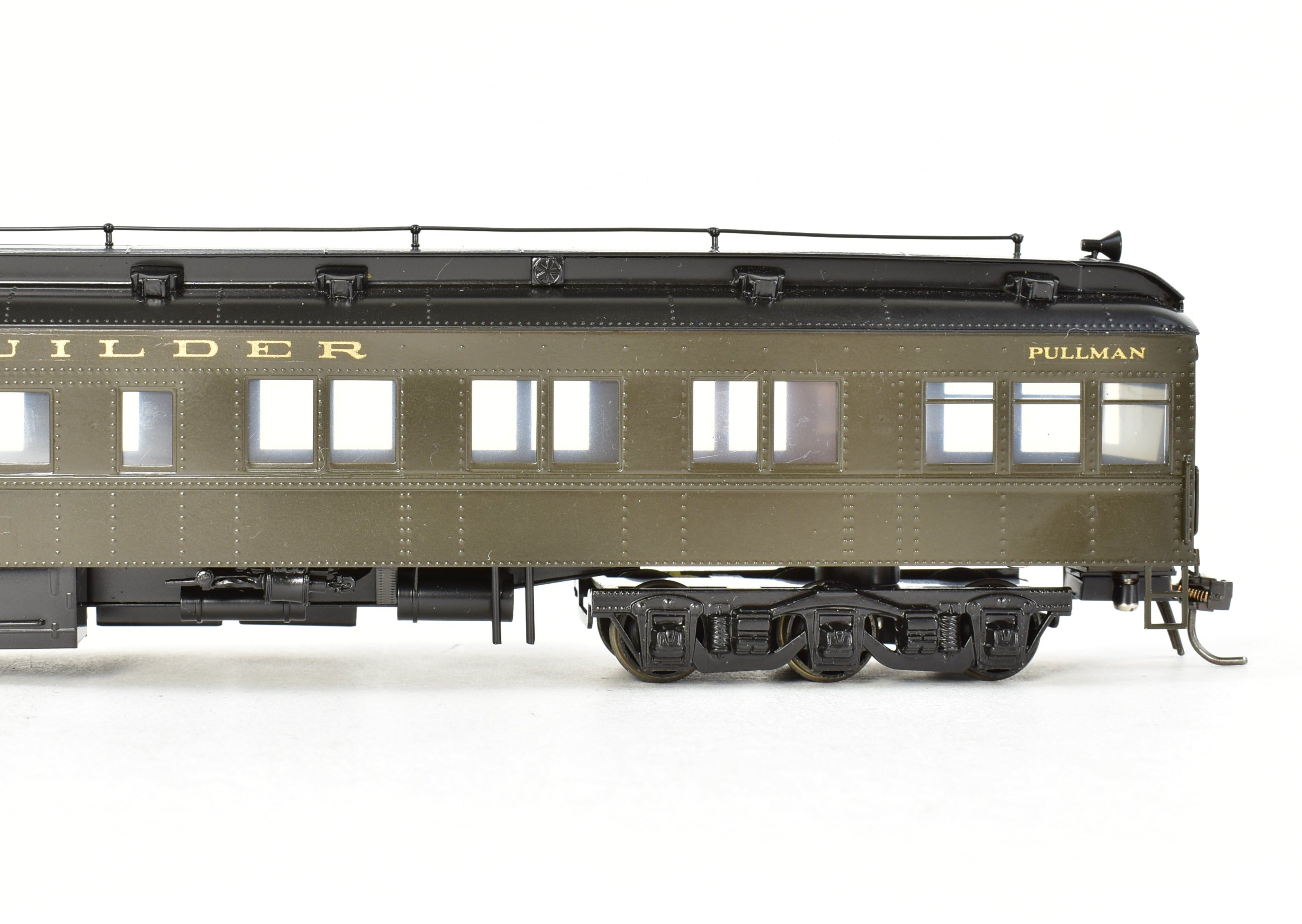 HO Scale Brass Model Train - Oriental Limited GN, Great Northern 1935 Empire Builder Observation Lounge Cars 1071 - 1075 CP Peoria