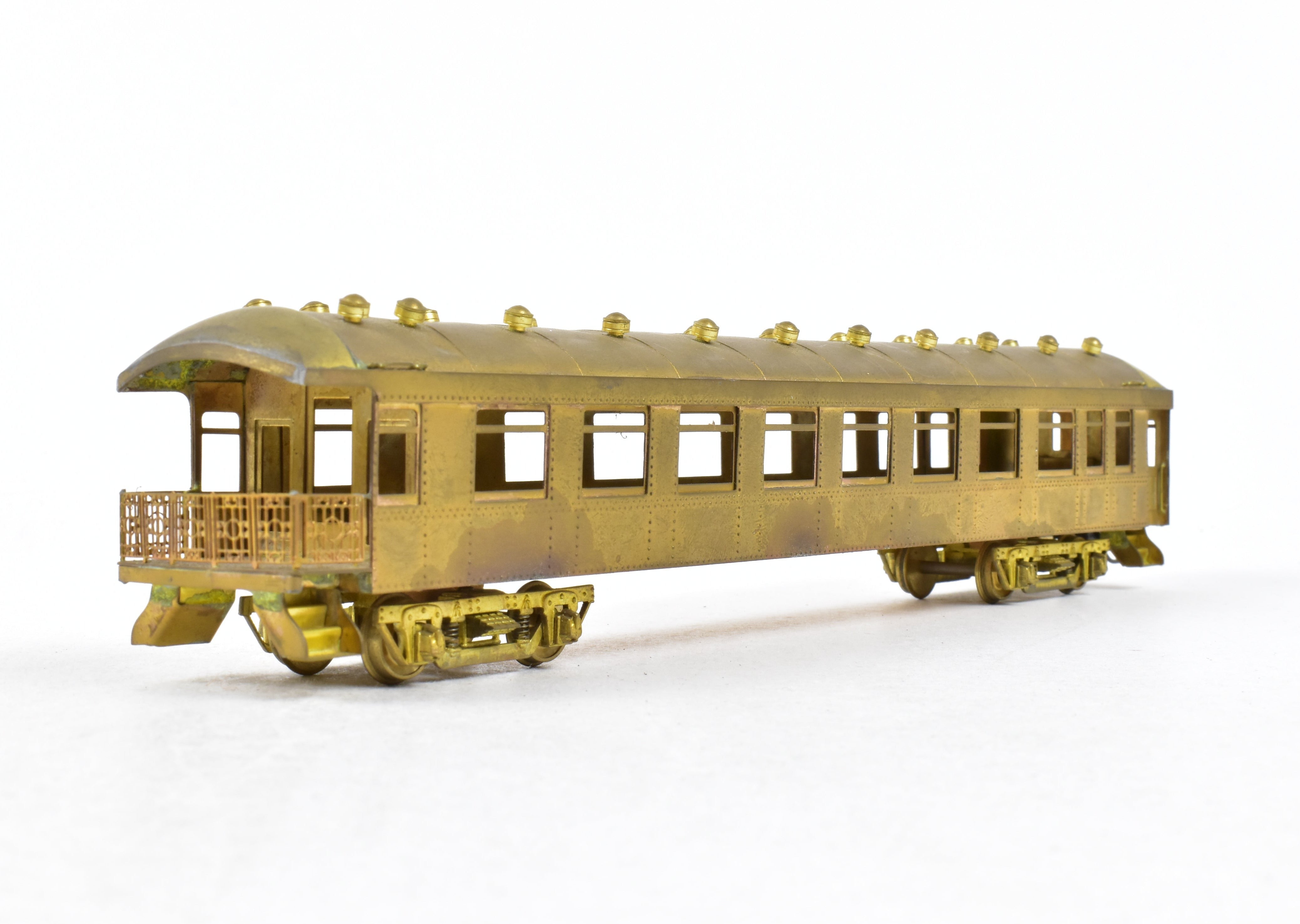 HO Scale Brass Ken Kidder Southern Pacific Harriman 60' Observation Car with PSC Trucks