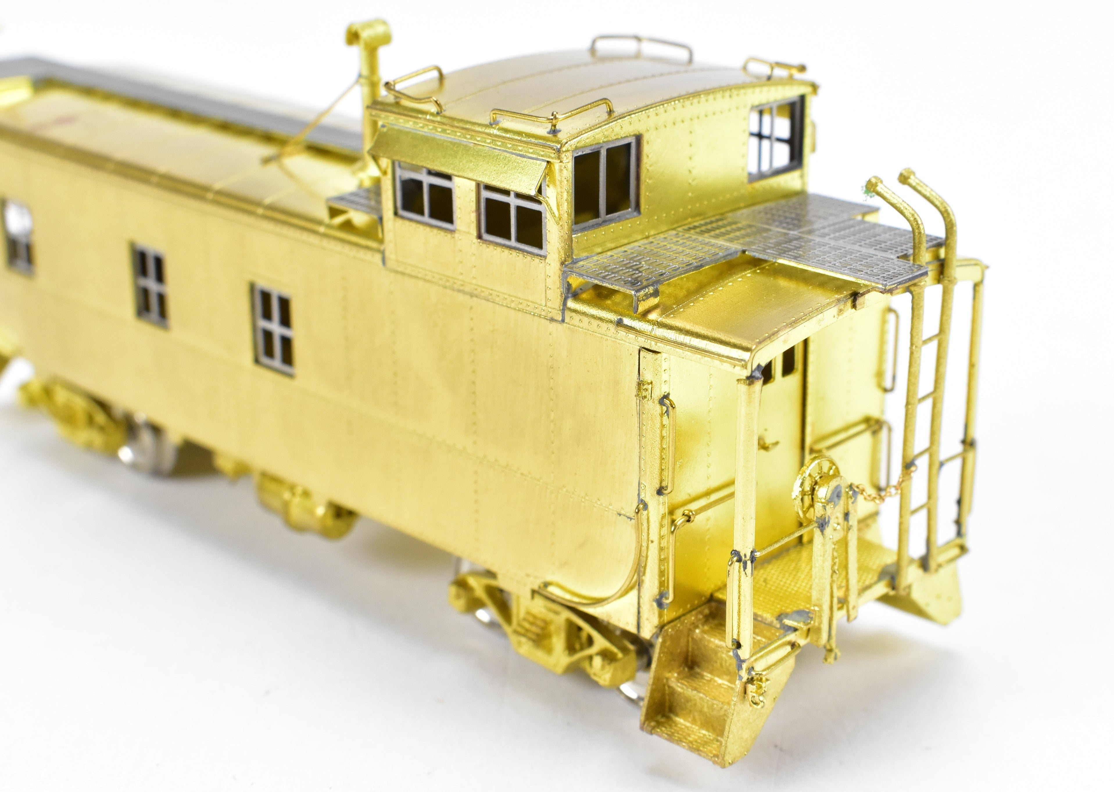 HO Scale Brass Model Train Caboose by Overland Models, Inc. - Representing Denver & Rio Grande Western 1400 Series Steel Caboose