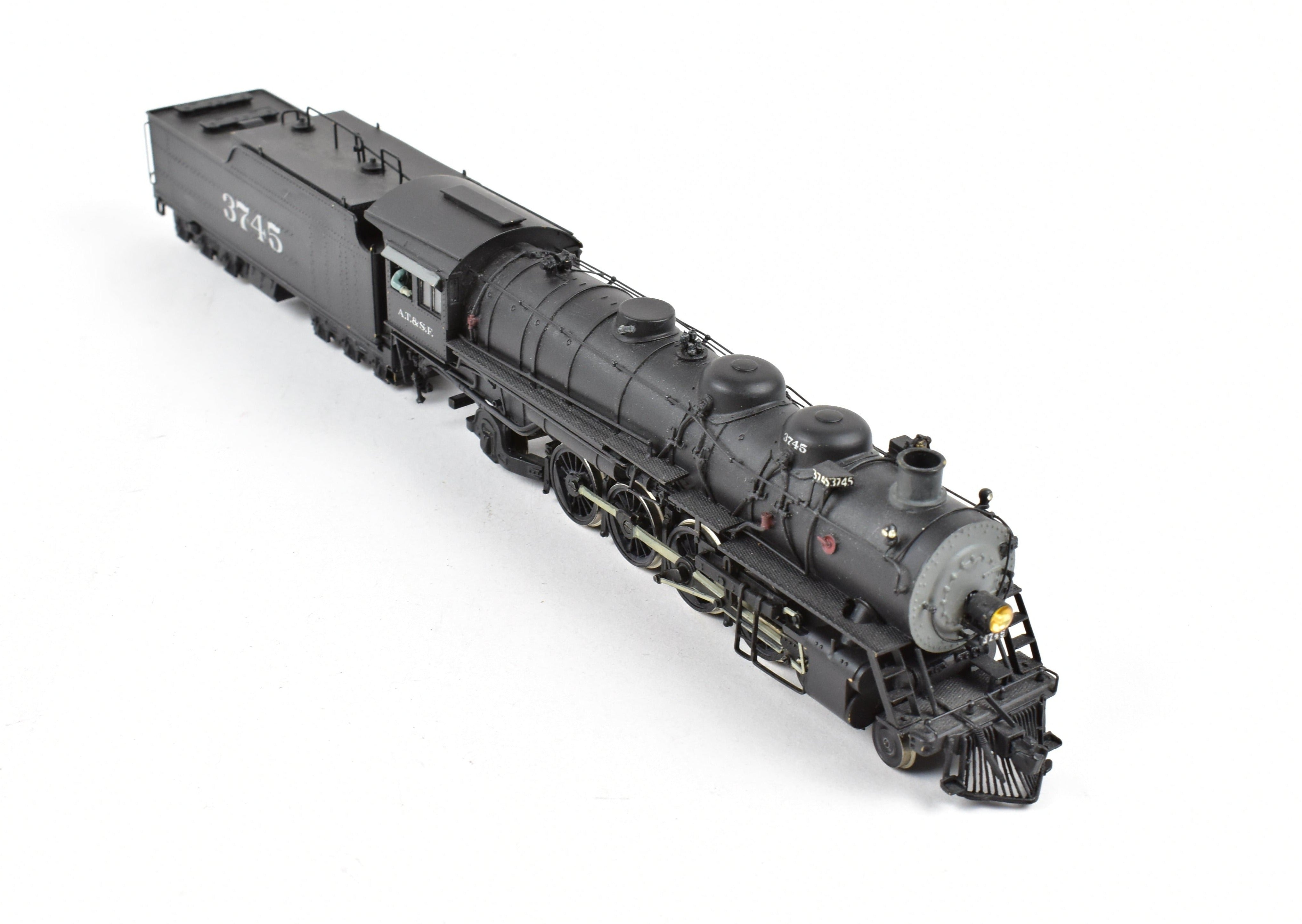 HO Scale Brass Model Train - Balboa ATSF - Santa Fe 3700 Class 4-8-2 Mountain Steam Locomotive CP #3745