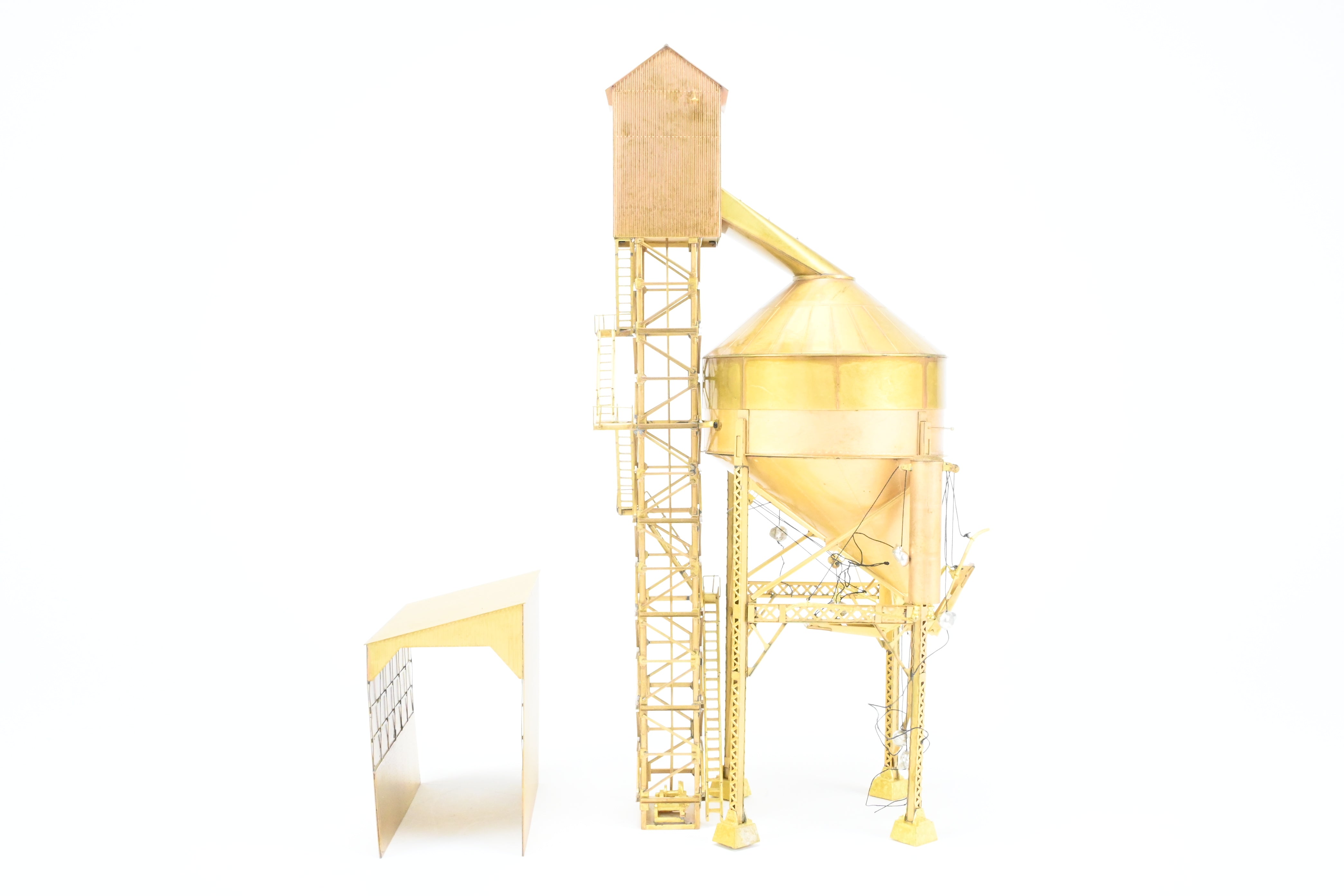 HO Scale Brass Model - Overland Models, Inc. Ogle Steel Type Coaling Tower from 1998 Production Run for Various Midwest and East Roads