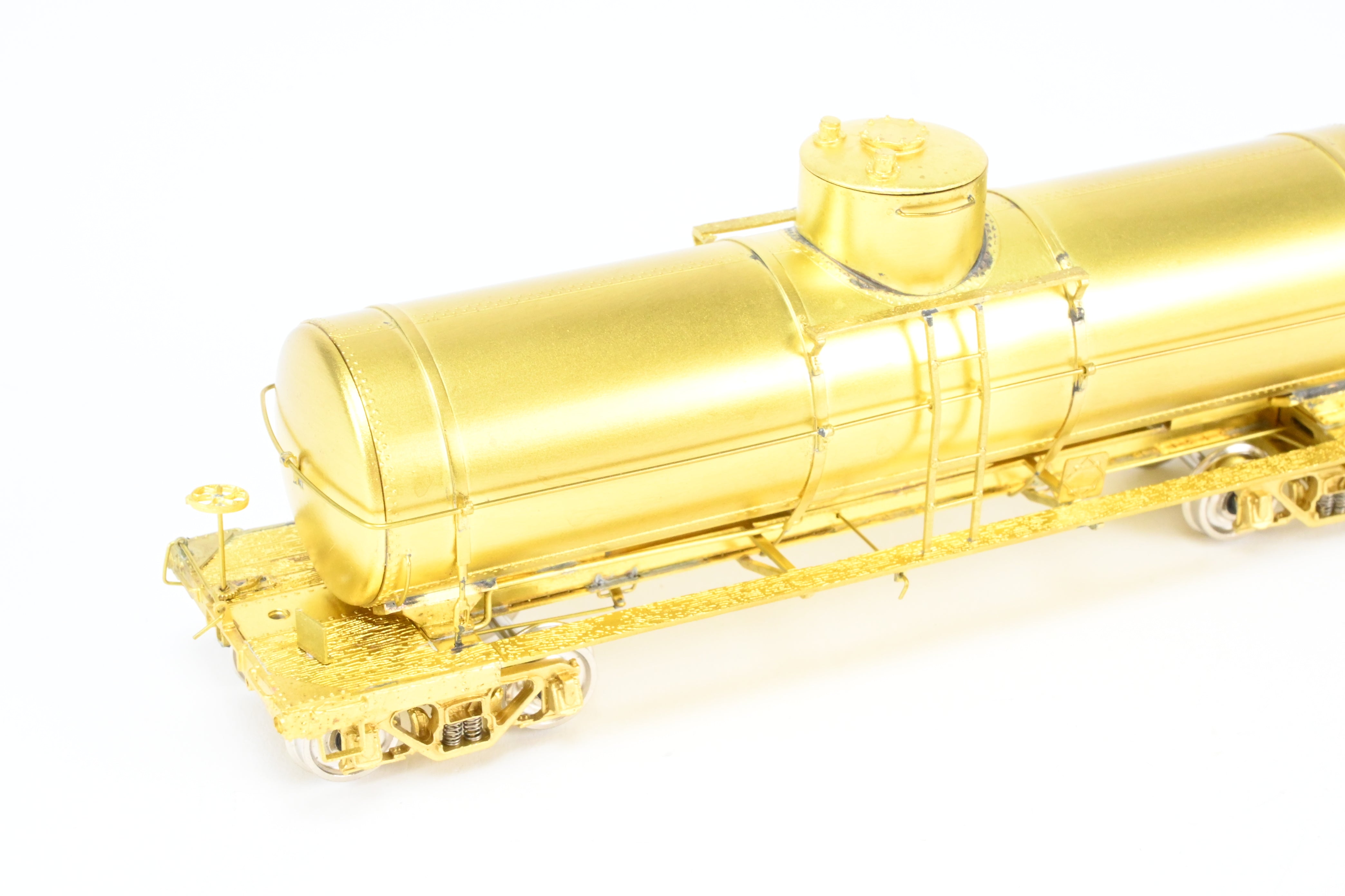 HO Scale Brass OMI - Overland Models, Inc. Union Tank Lines 10,000 Gallon Single - Dome Uninsulated Tank Car of Various Roads, Model Built in 1990s by Ajin in Korea