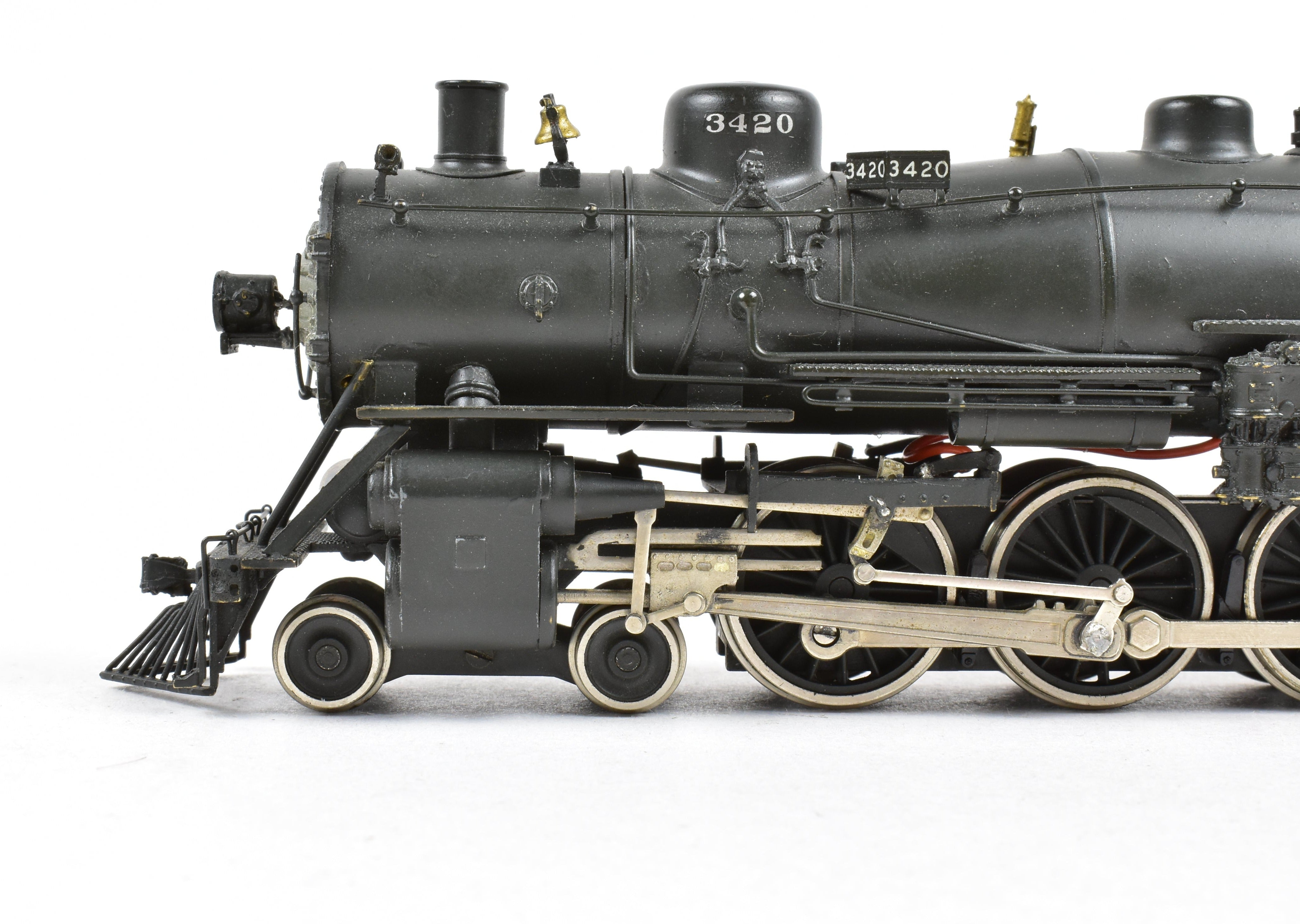 HO Scale Brass Model Train - Associated Hobby Manufacturers (AHM) HCB AT&SF - Santa Fe 3400 Class 4-6-2 Custom Painted Steam Locomotive
