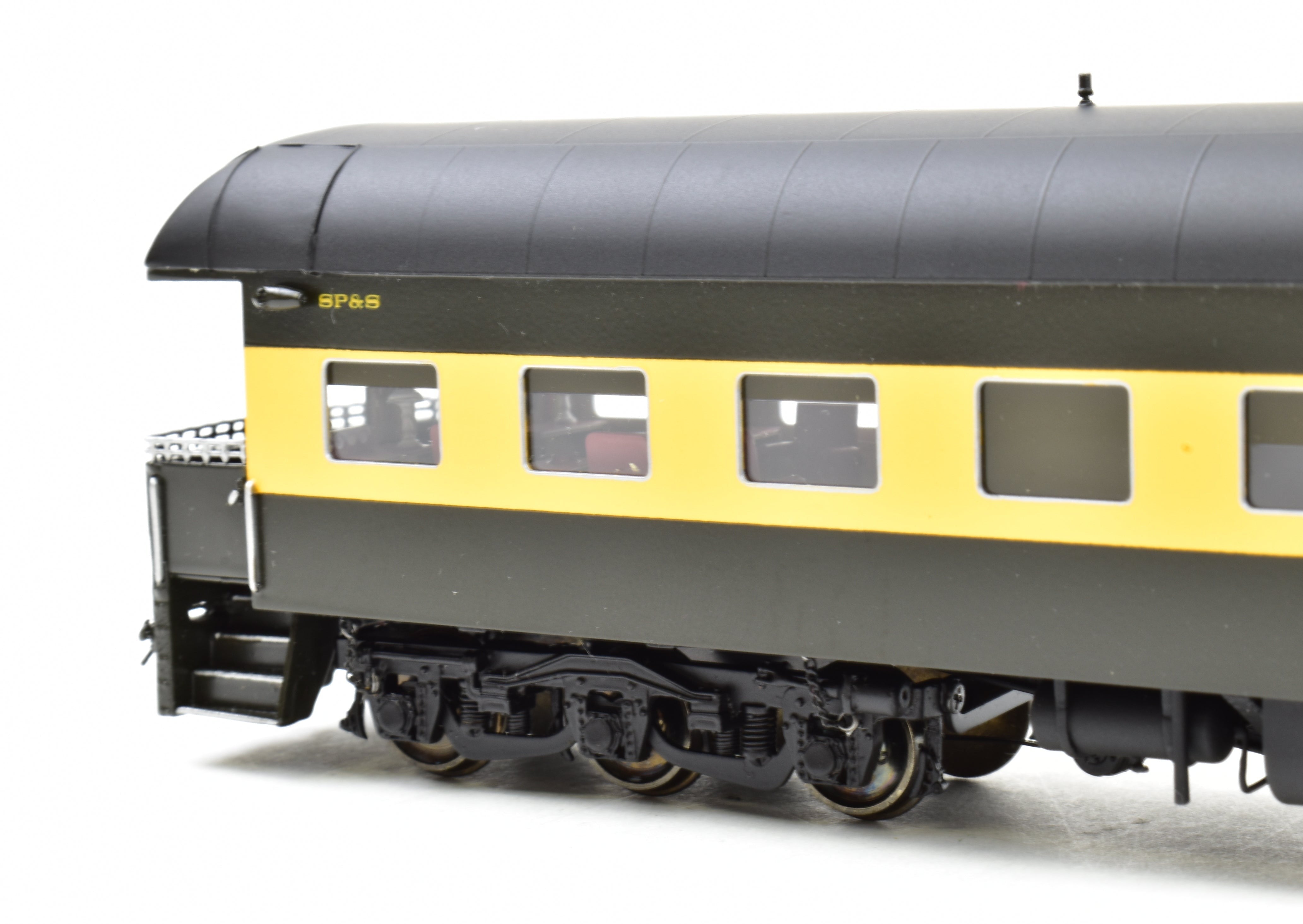 HO Scale Brass Model Railroad Business Car - North Bank Line SP&S (Spokane, Portland & Seattle) Business Car No. 99, Circa 1965 - 1970, Fine - Quality Collectible