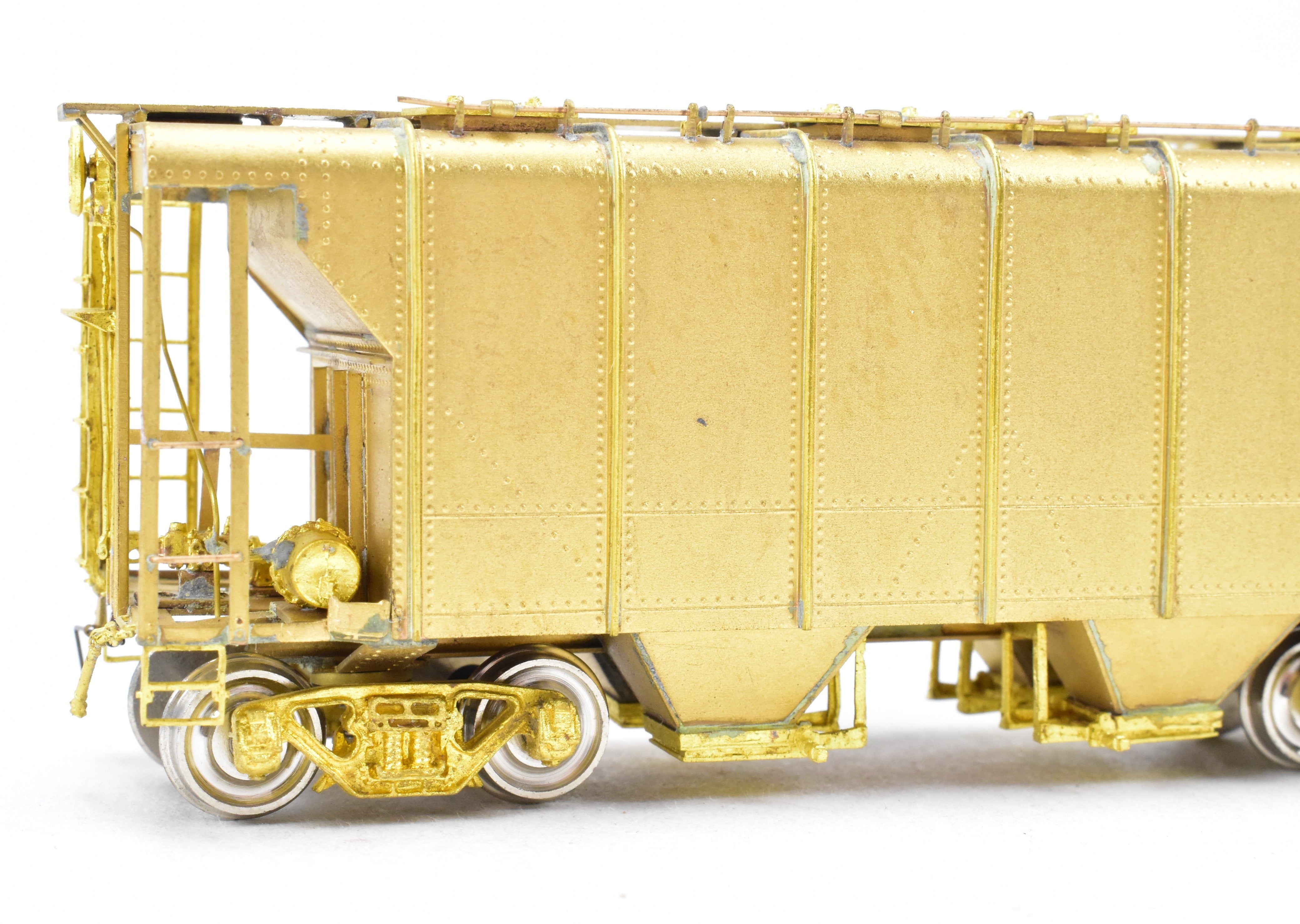 HO Brass OMI B&O N-34 Covered Hopper Wagon with Working Hatches