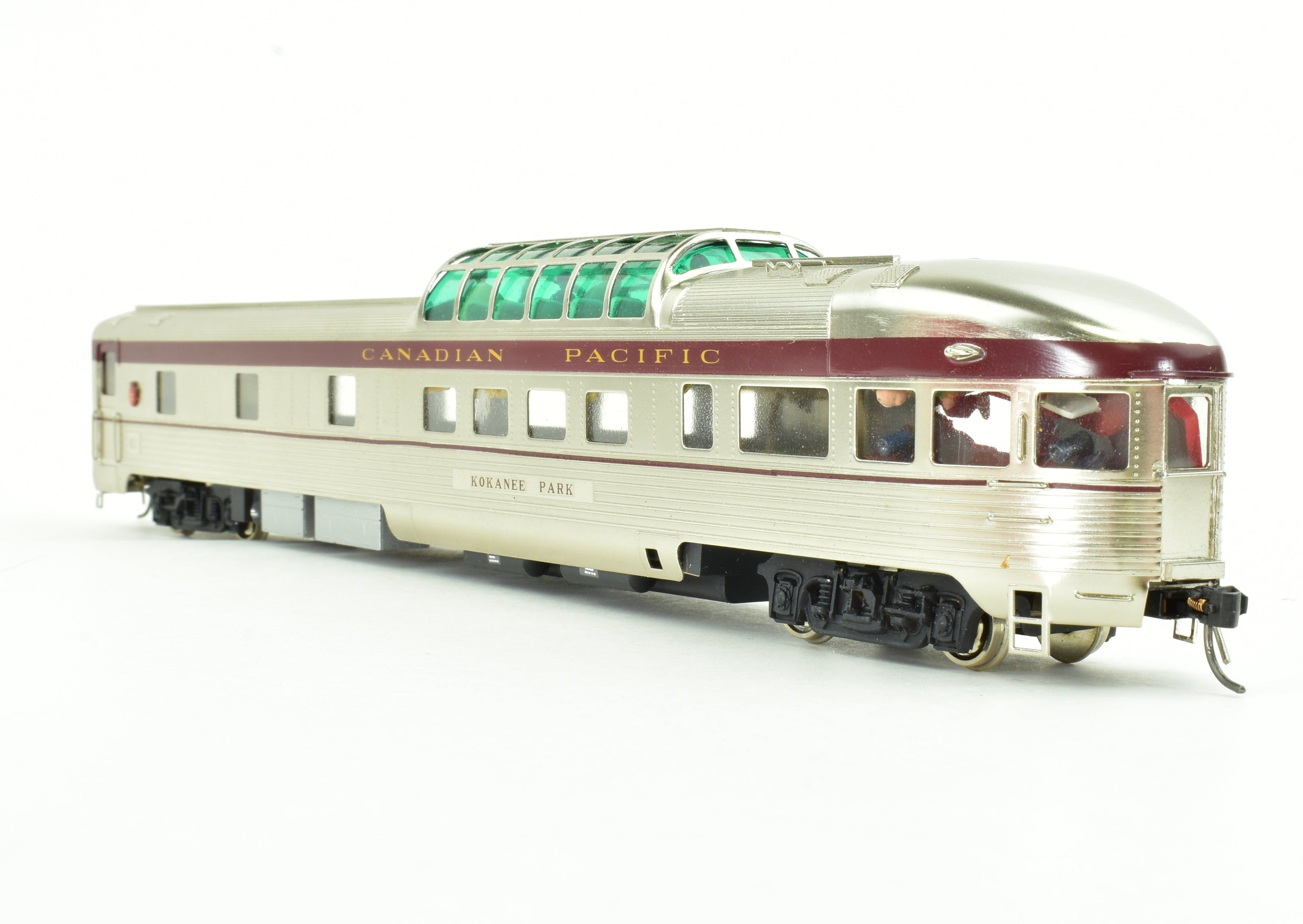 HO Scale Brass Model - S. Soho & Co. Canadian Pacific Railroad Kokanee Park Lightweight Observation Car with Custom Finishing