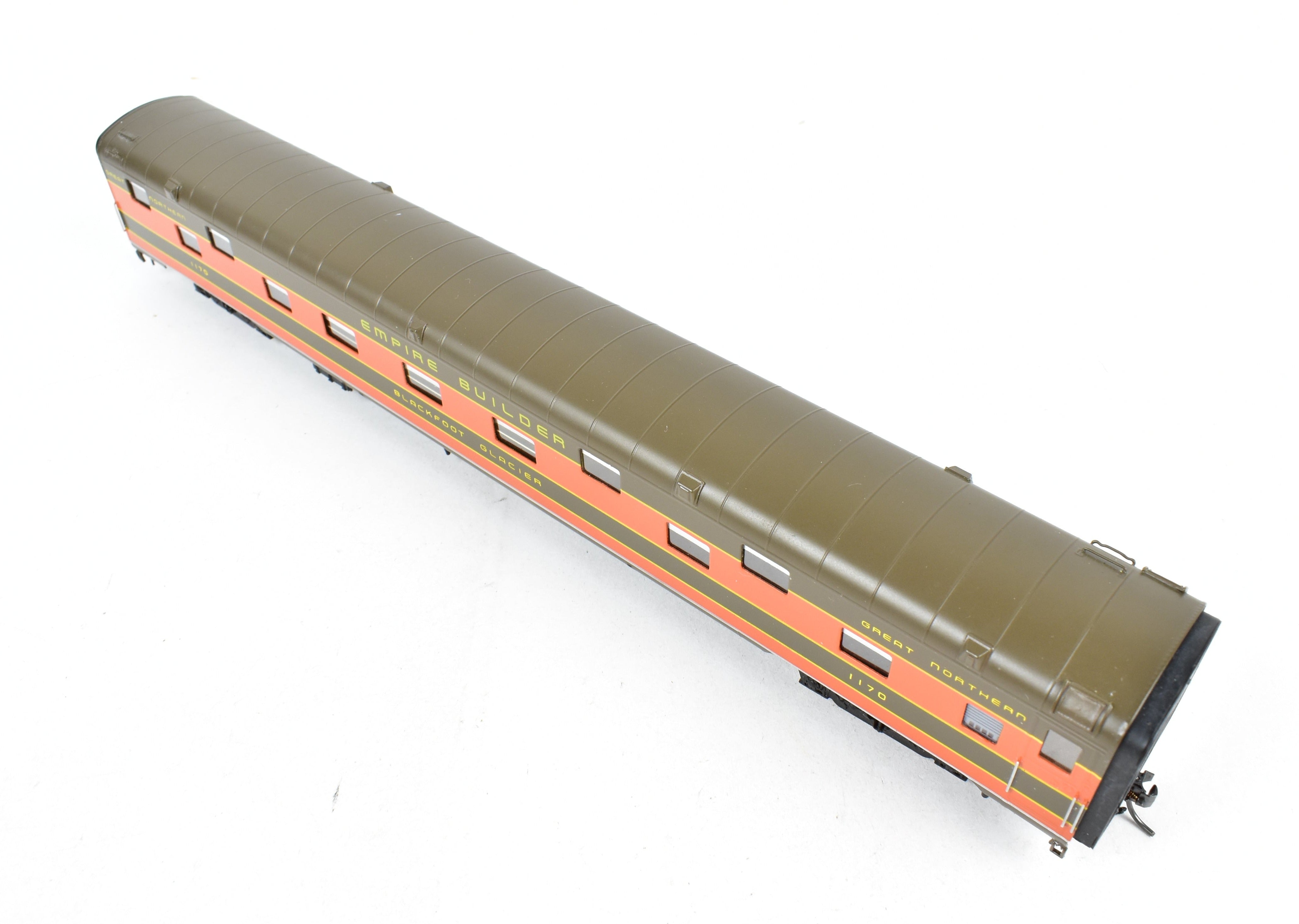HO Scale Brass Key Imports GN - Great Northern Glacier Series Single Sleeper Car Professionally Painted for Collectors