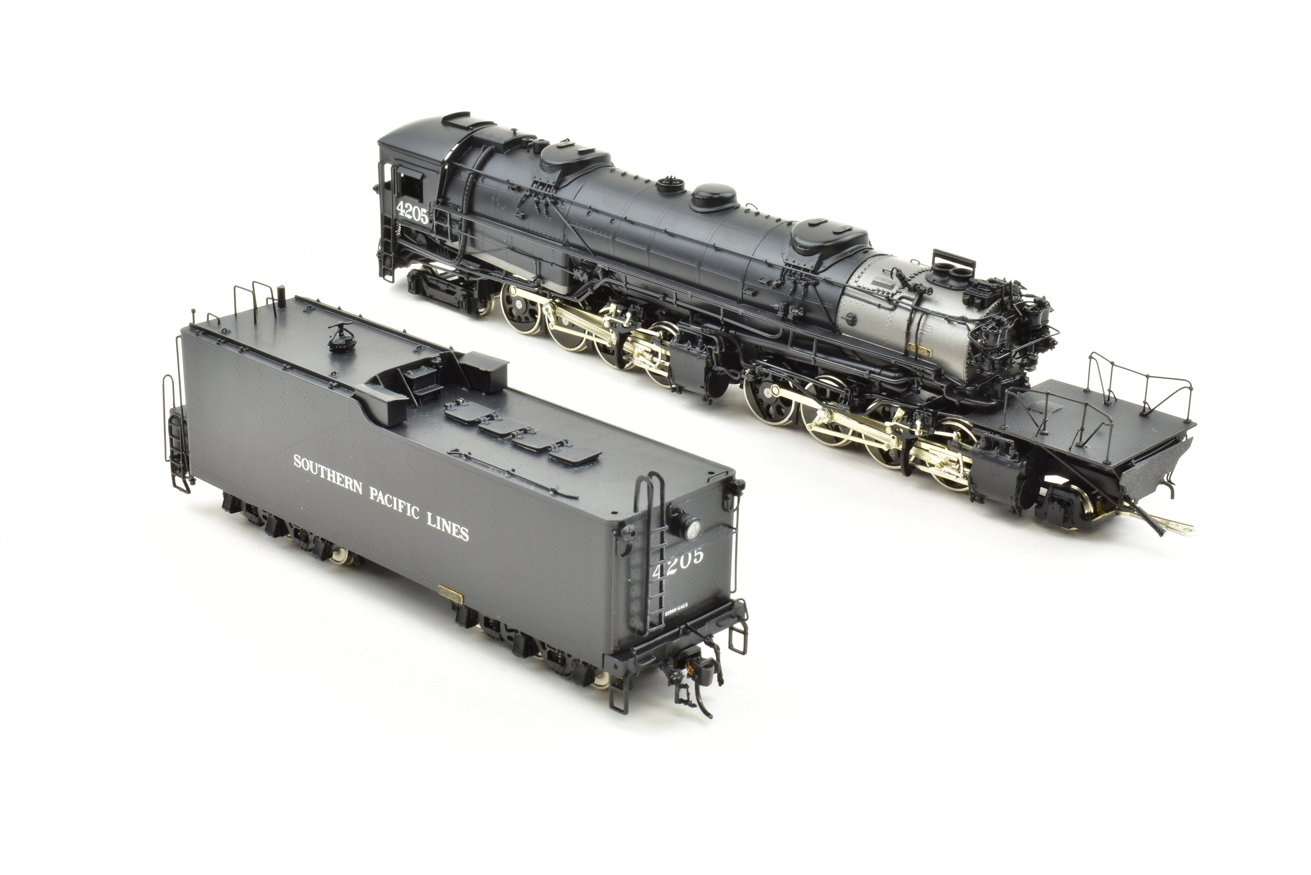 HO Scale Brass Key Imports Southern Pacific AC - 10 4 - 8 - 8 - 2 Cab Forward Locomotive #4205