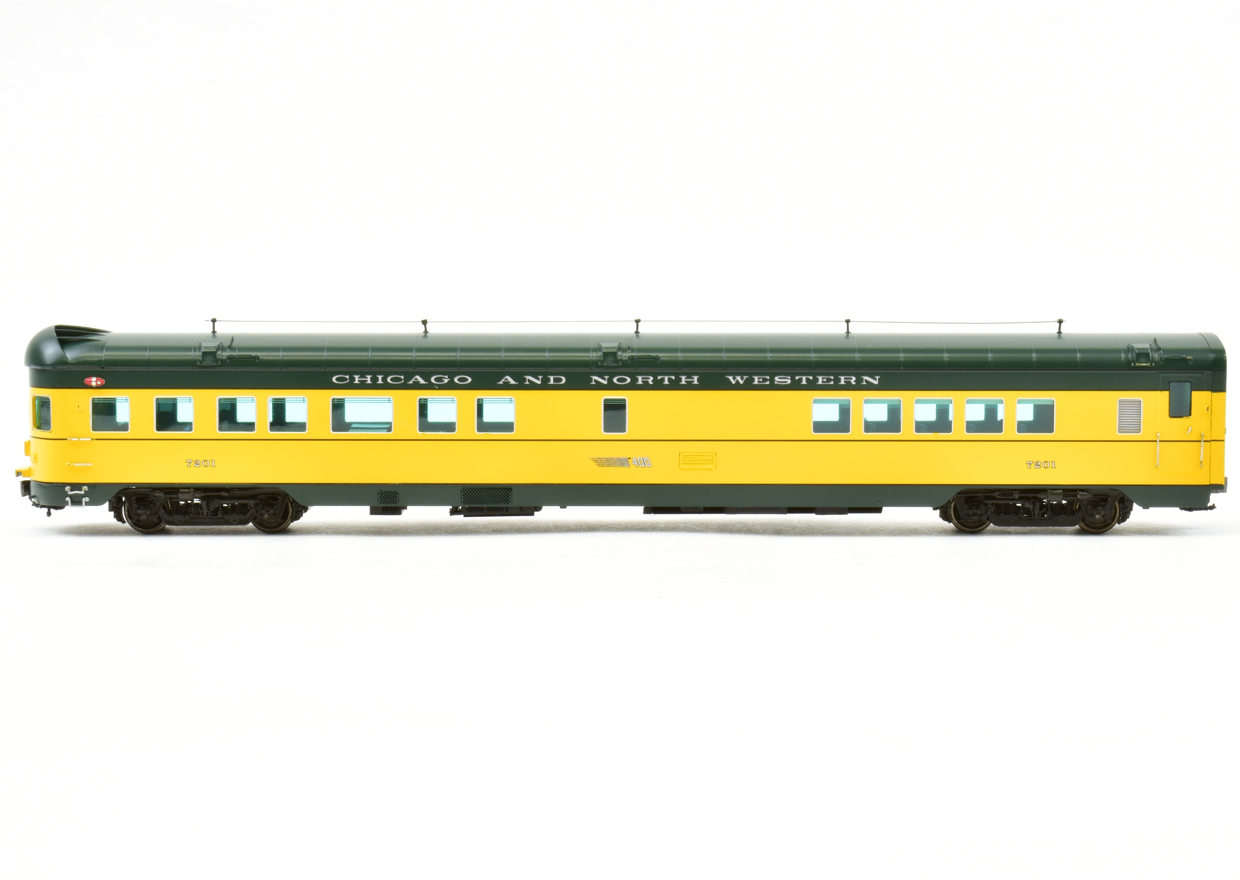 HO Scale Brass C&NW - Chicago and North Western 400 Observation FP 7201 Railway Classic Model