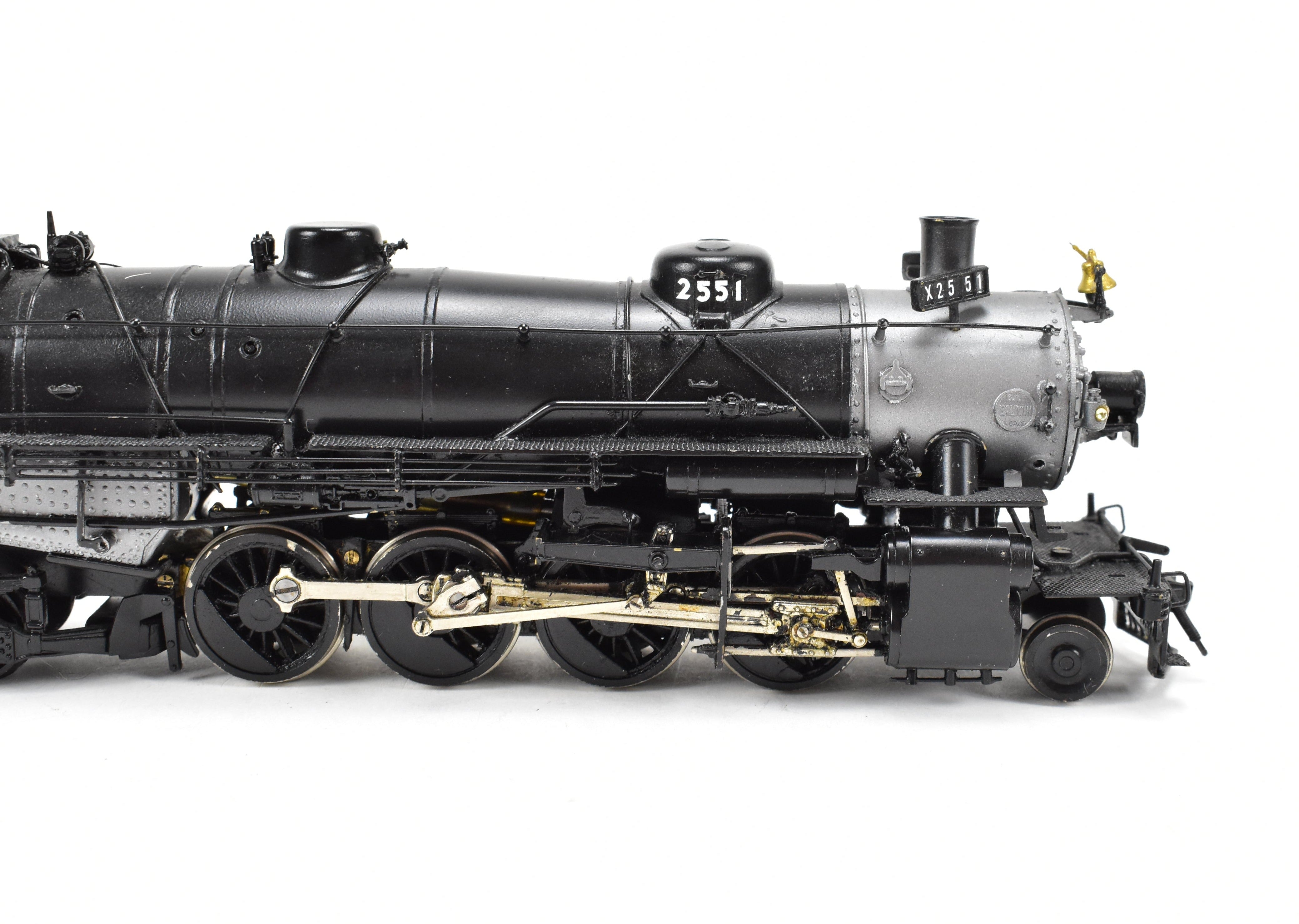 HO Scale Brass PFM - United Union Pacific USRA 2-8-2 #2551 with Can Motor Upgrade