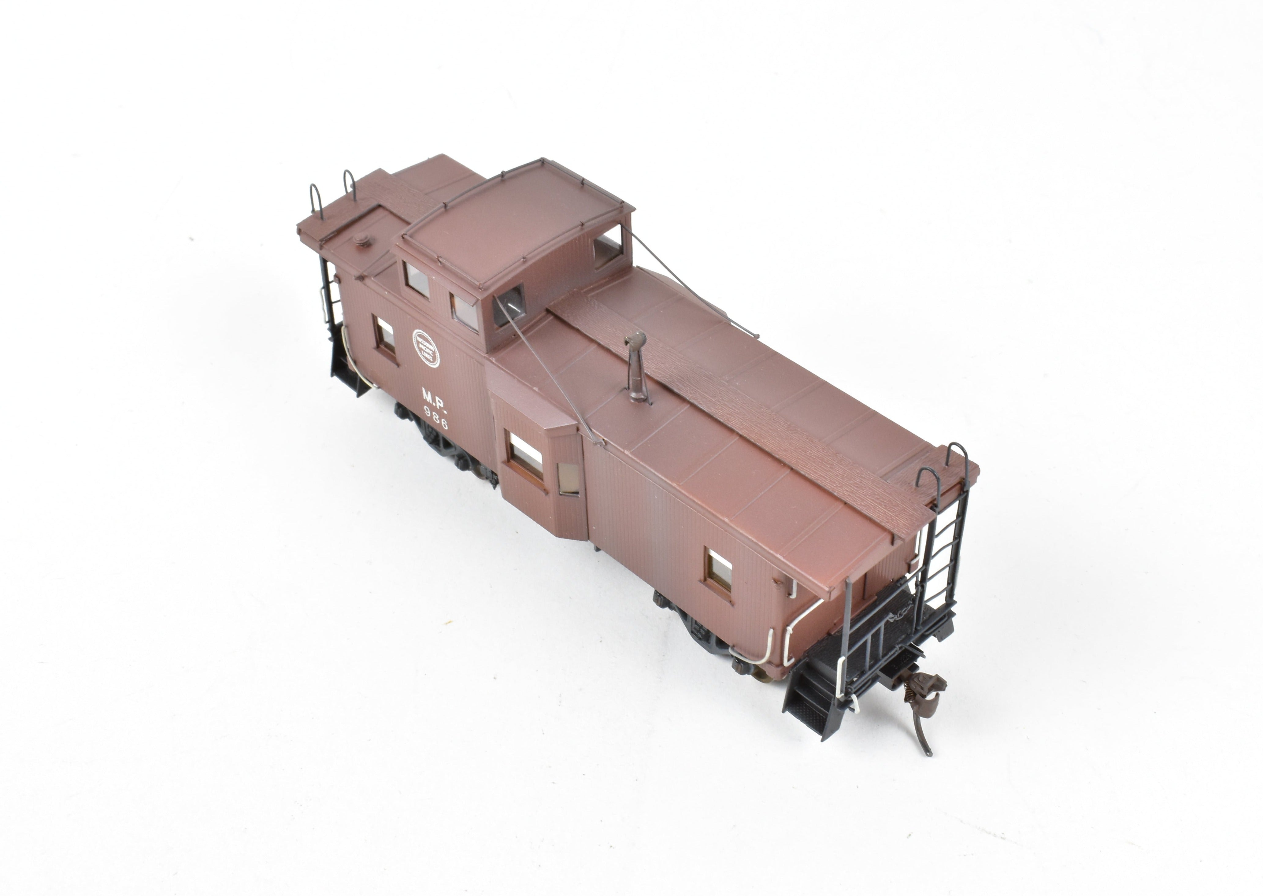 HO Scale Brass Missouri Pacific Cupola & Bay Window Caboose CP No. 986 by Overland Models, Inc. (OMI)