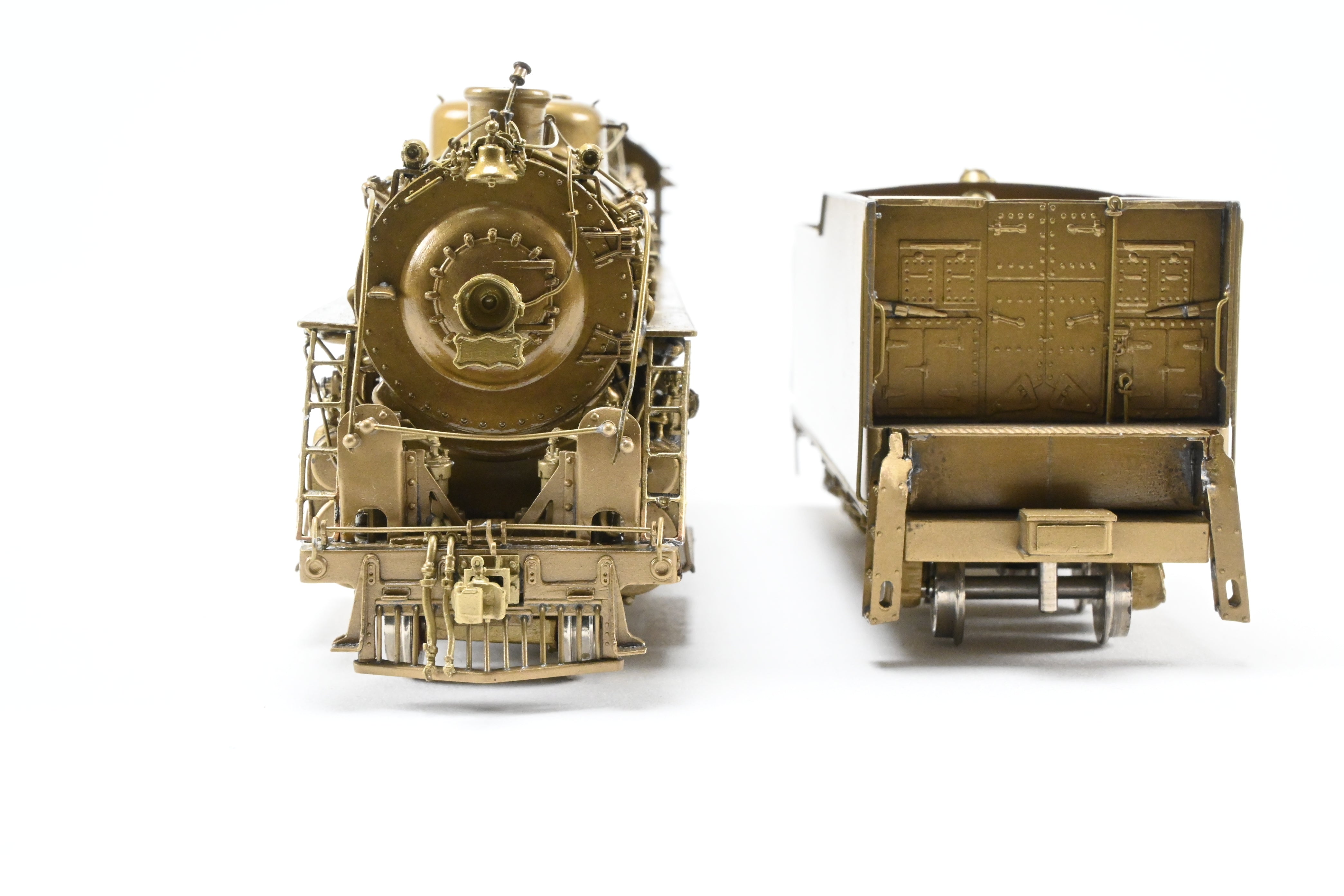 HO Scale Brass Model Train - Overland Models SLSF - Frisco 4300 4-8-2 Mountain Locomotive with Sagami Replacement Can Motor