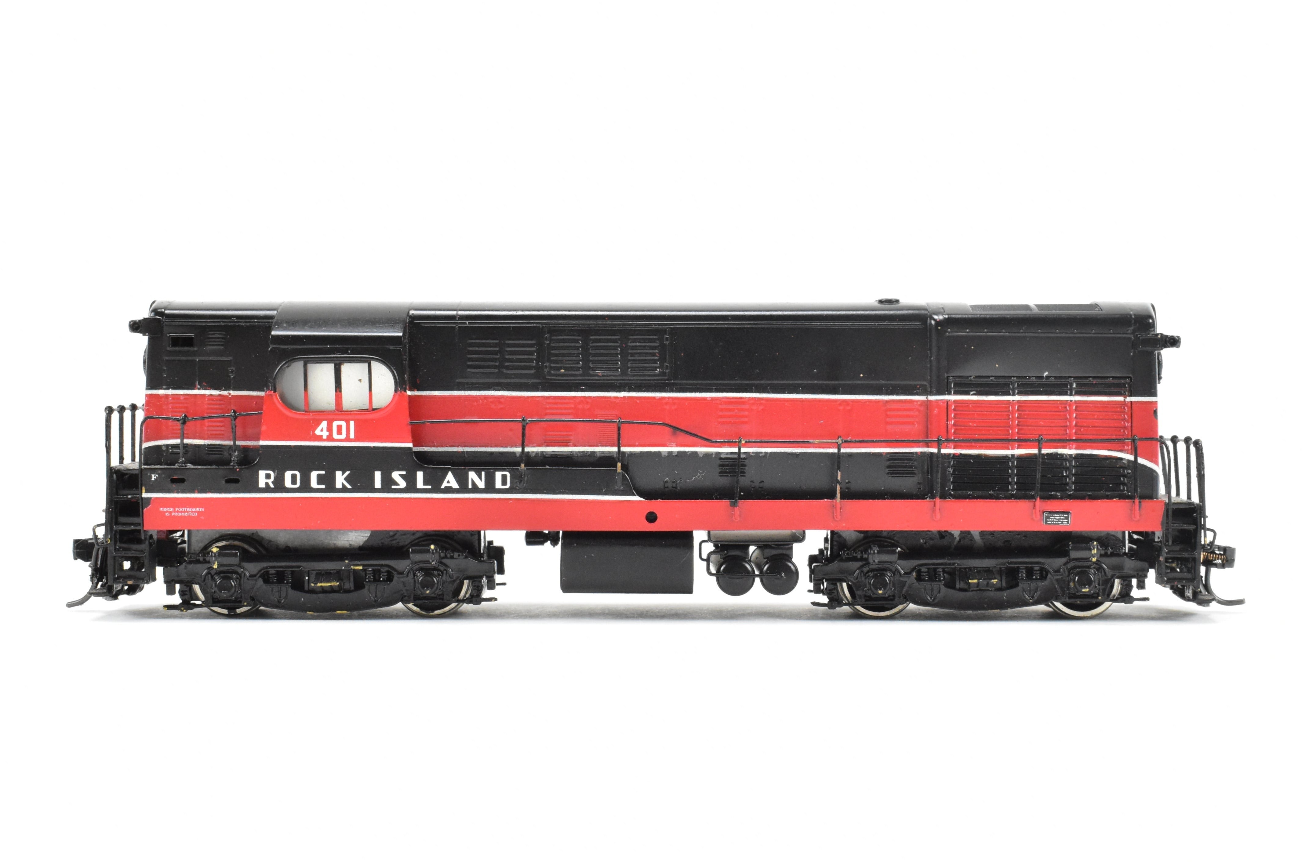 HO Brass Key Imports CRI&P - Rock Island H-16-44 Loewy Design CP 401 with New NWSL Gears