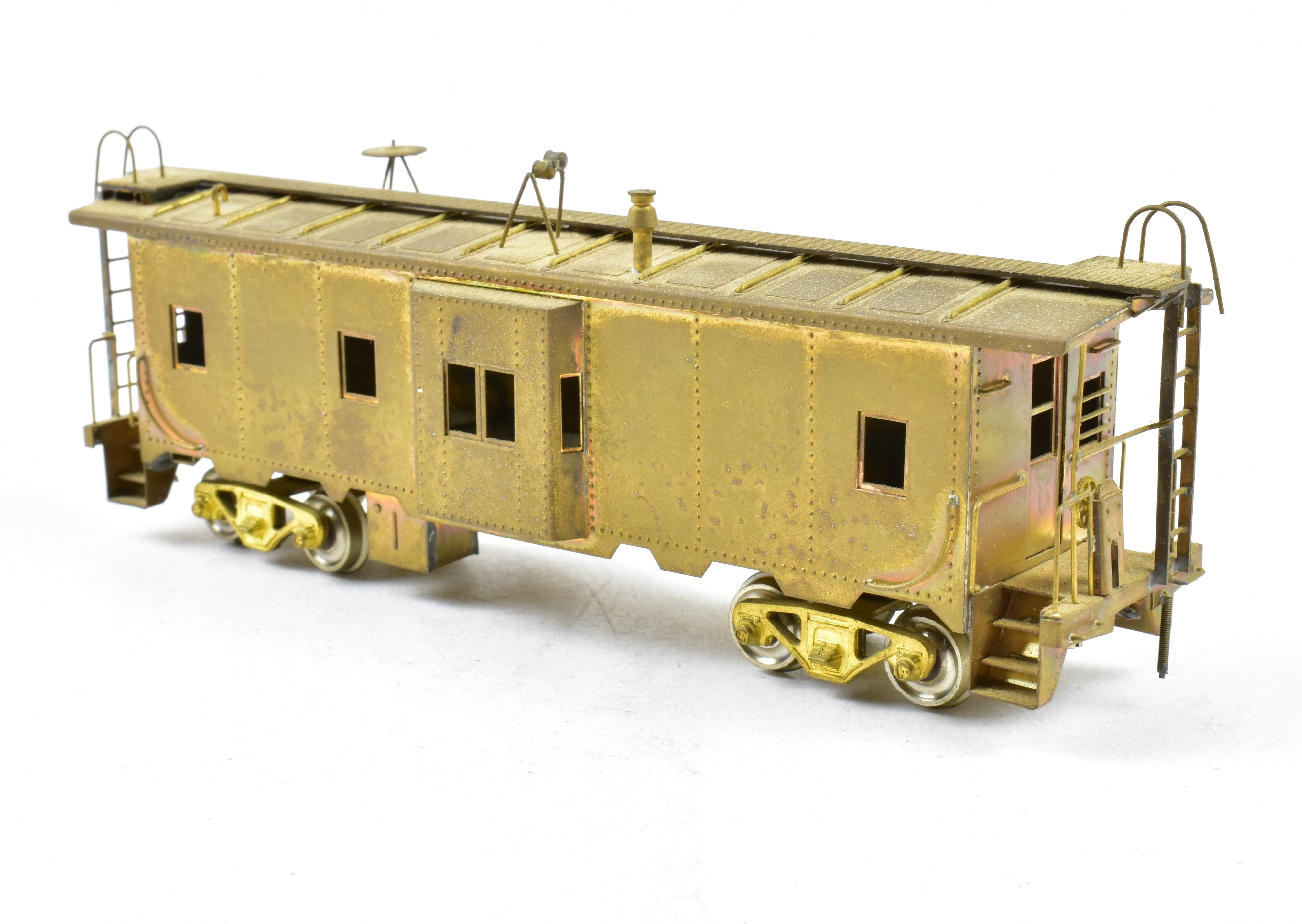 HO Scale Brass Balboa Southern Pacific Bay Window Caboose Model Train