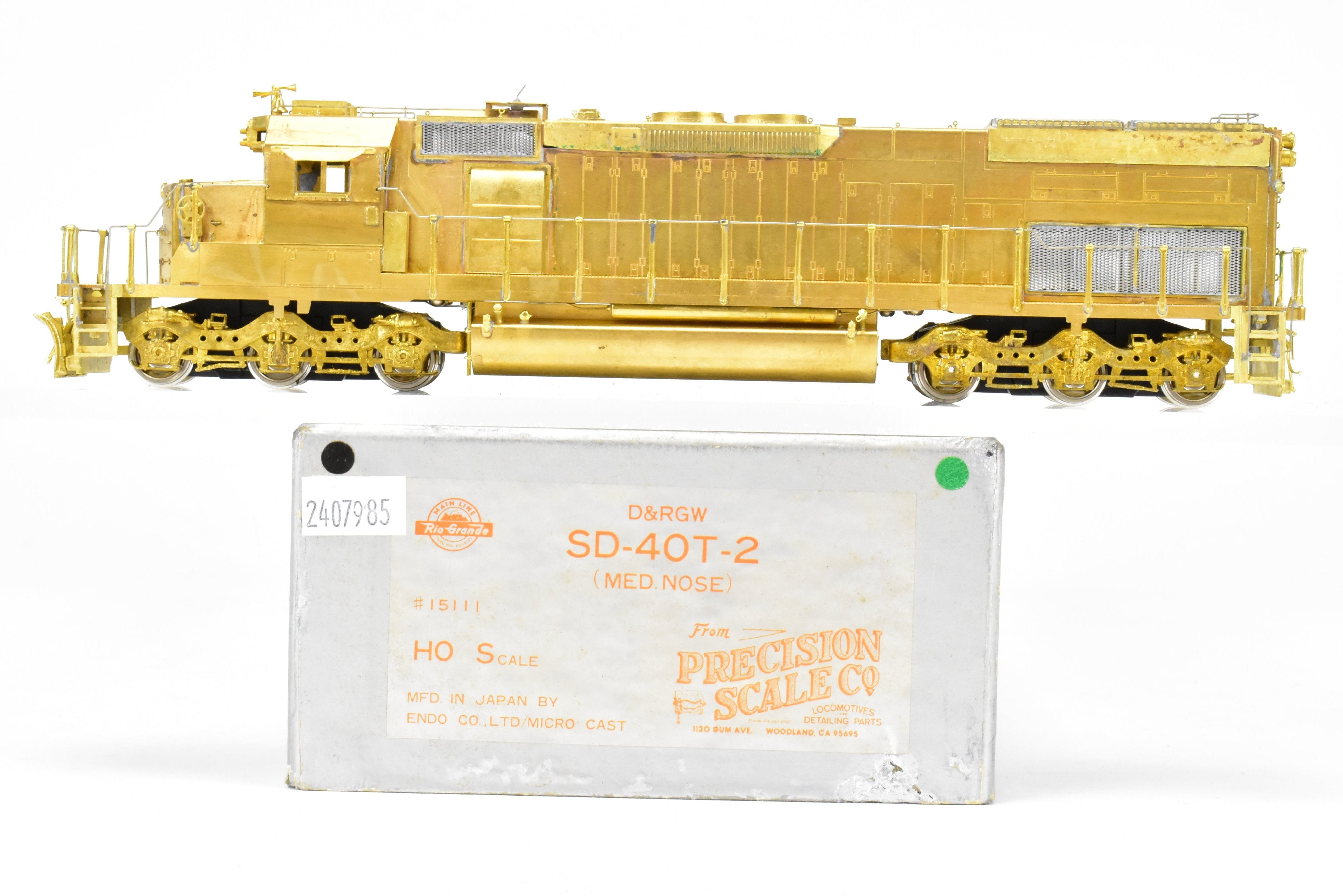 HO Scale Brass Precision Scale Co. Model Train - Southern Pacific EMD SD40T - 2 Short Nose Diesel with Incorrect Packaging